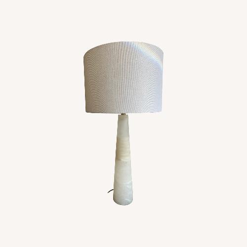 Used Lando Alabaster Table Lamp for sale on AptDeco