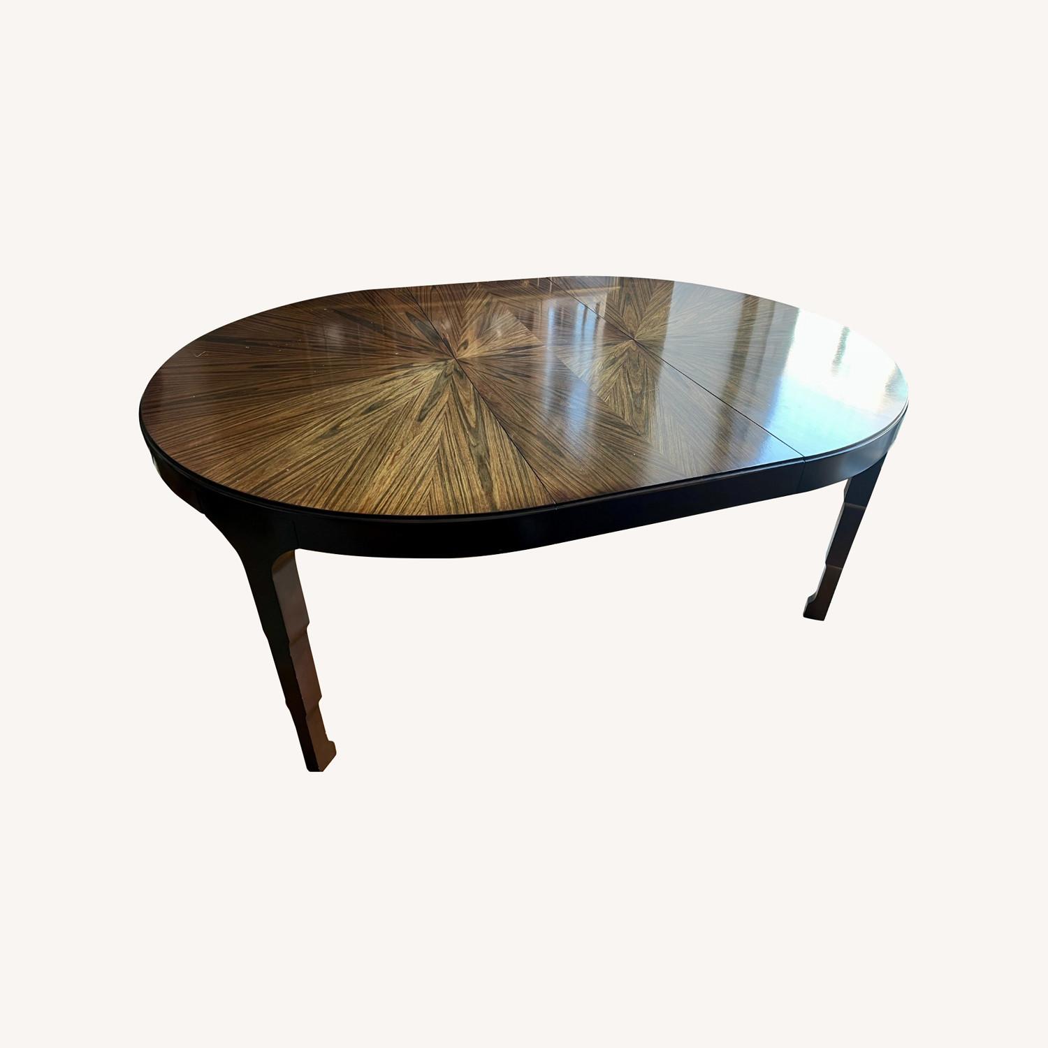 Hardwood Dining Table with Extension AptDeco