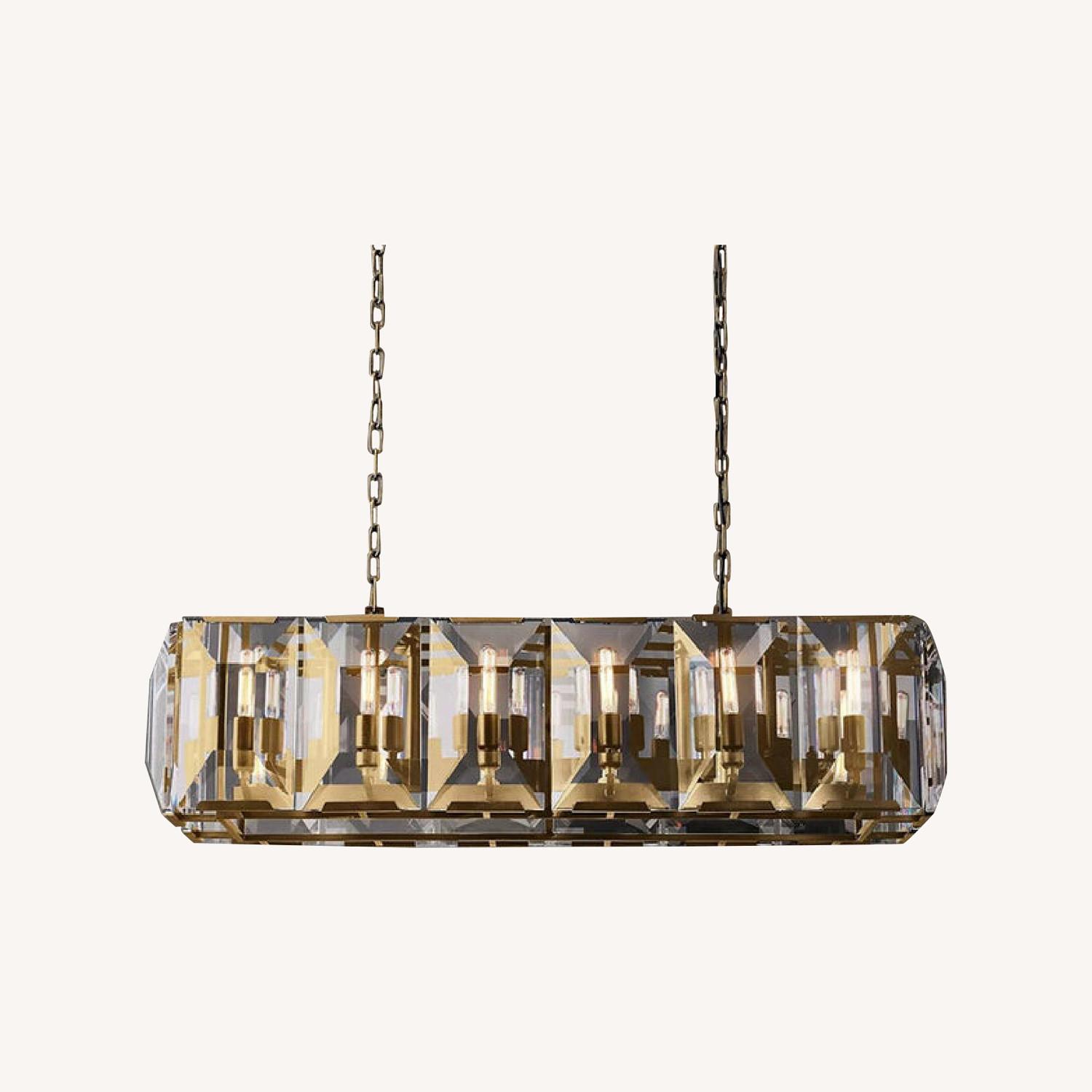 Luxury Linear Crystal Chandelier - image-5