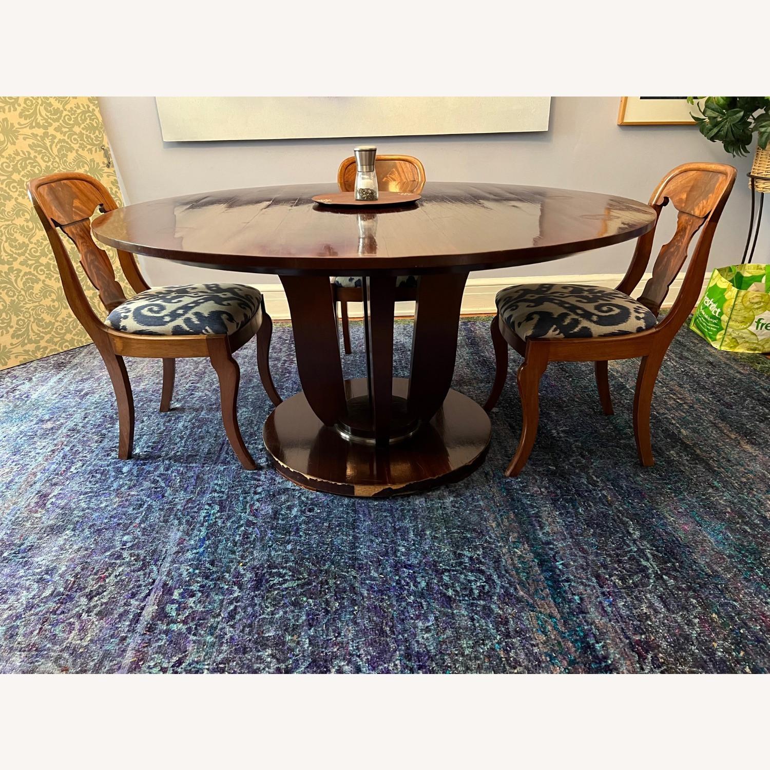 Elegant Round Mahogany Dining Table - image-5