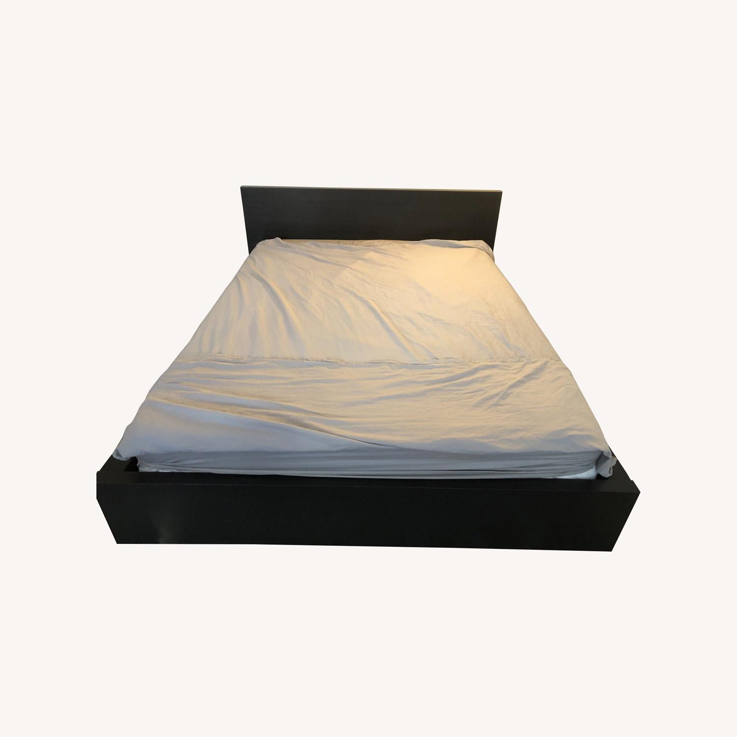 IKEA Malm Queen Bed with Slats - image-0