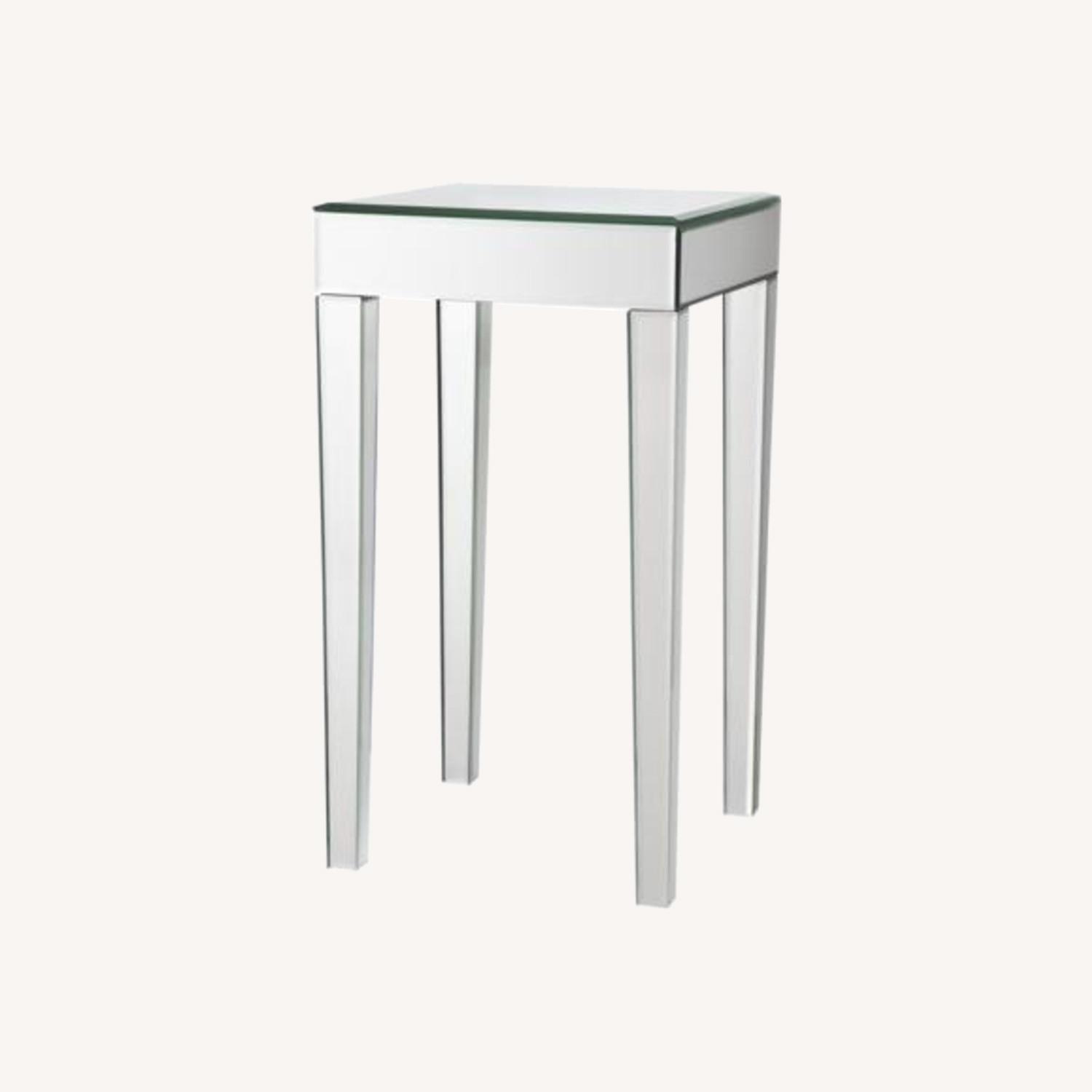 Sleek Mirrored Side Table - image-0
