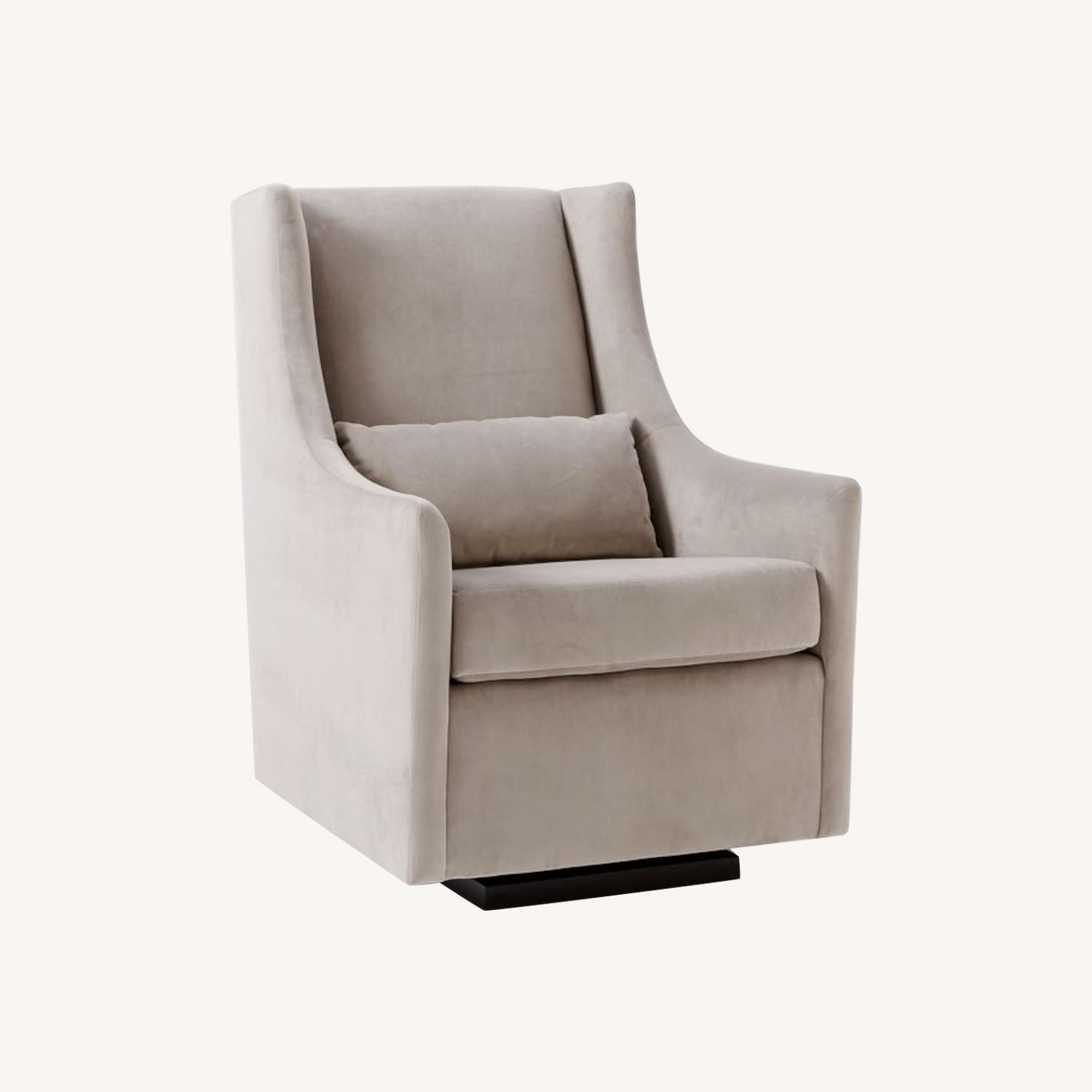 West Elm Graham Glider, Poly, Performance Velvet AptDeco