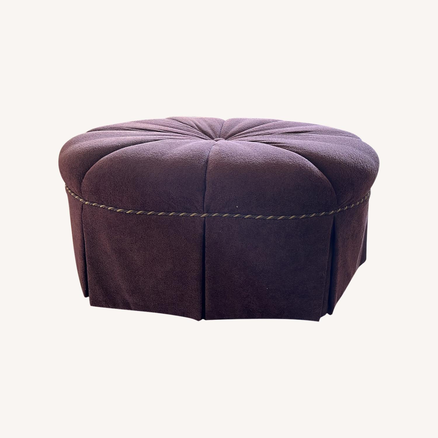 Custom Oval Ottoman - image-0