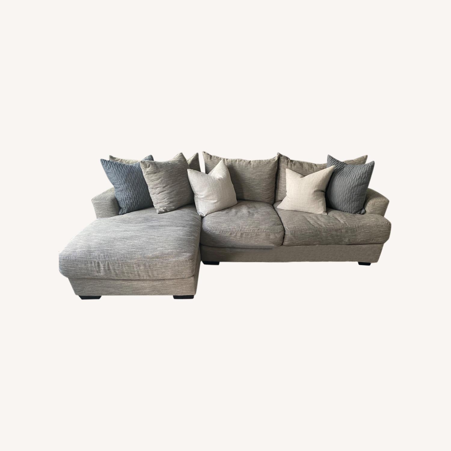 Raymour and Flanigan Leighton 2 Piece Sectional with Chaise - AptDeco