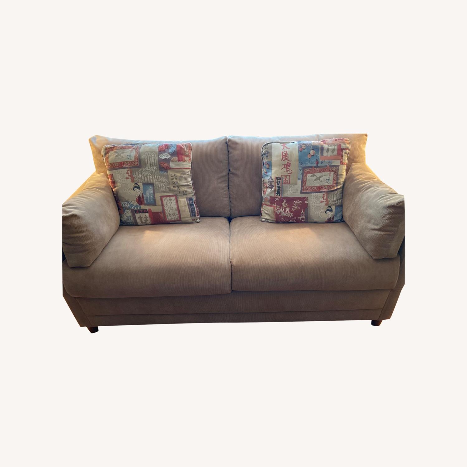 Jennifer Convertibles Comfortable Brown Sofa Bed AptDeco