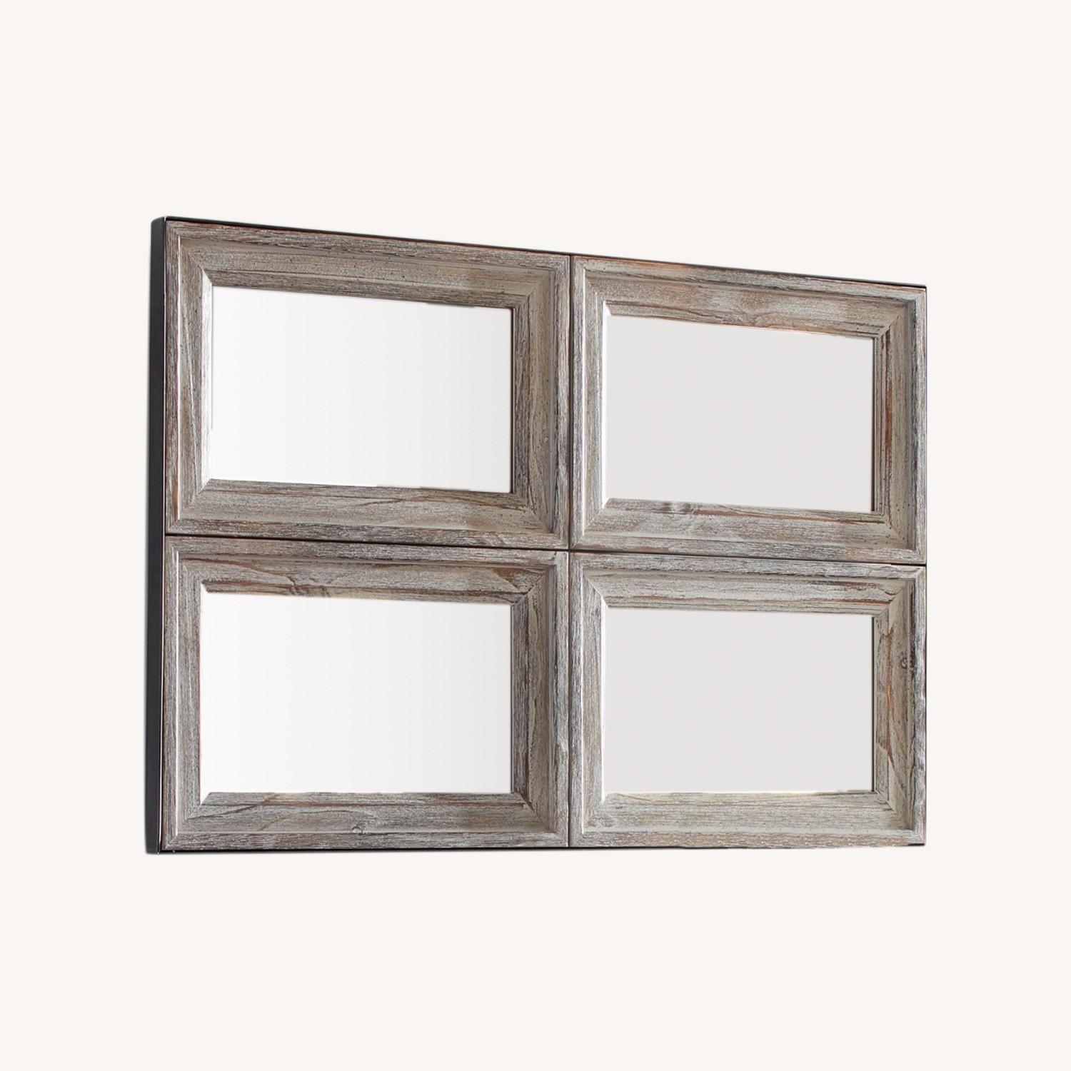 Pottery Barn Aiden Accent Paneled Wall Mirror - image-0