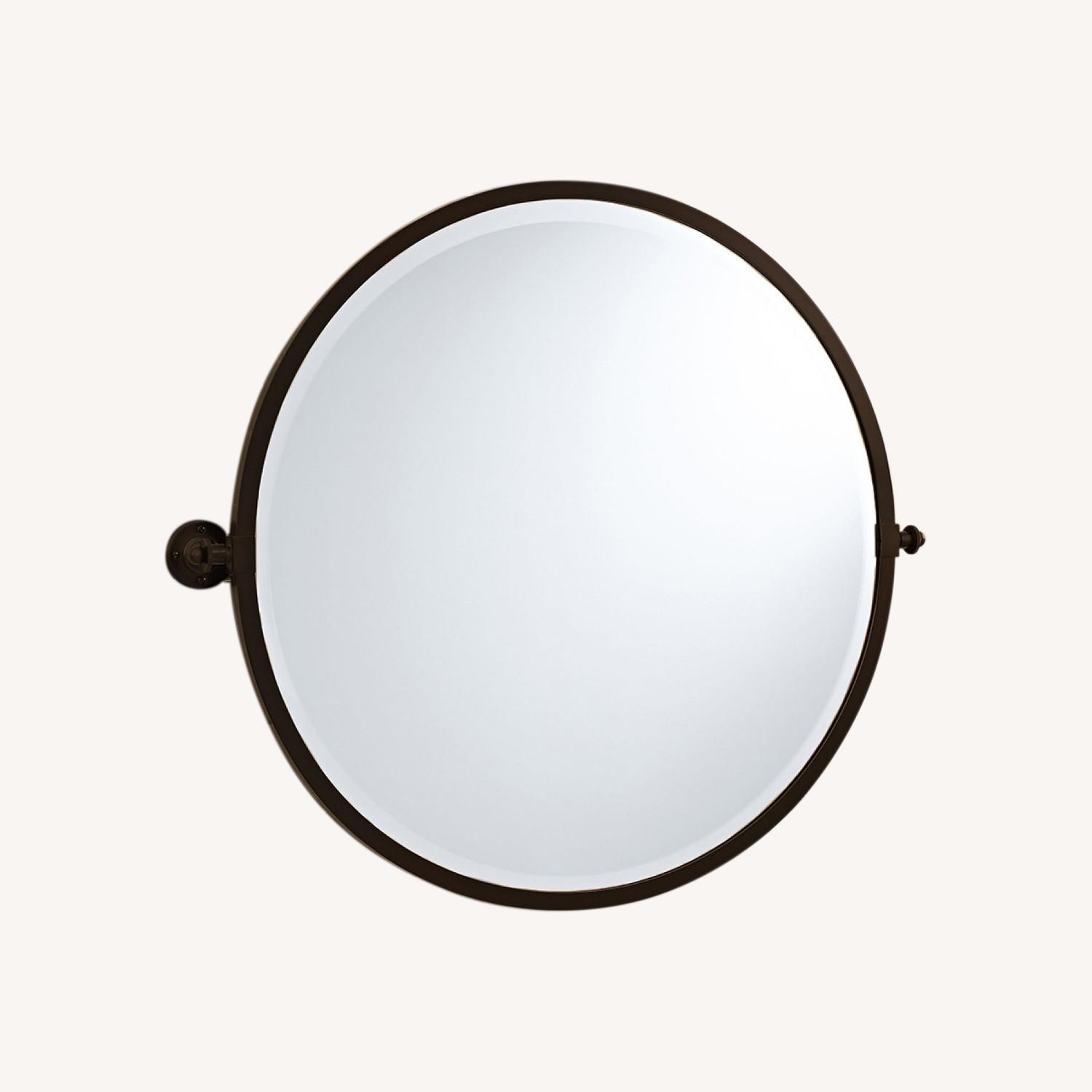 Pottery Barn Kensington Round Pivot Mirror AptDeco