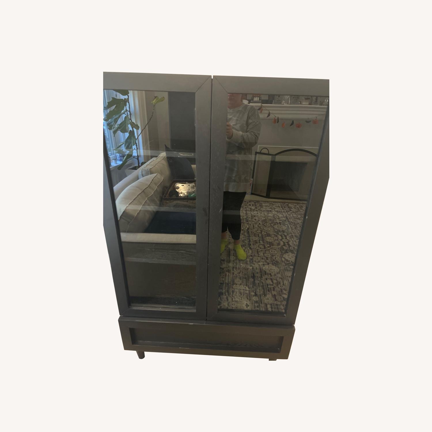 West Elm Black Vitrine AptDeco