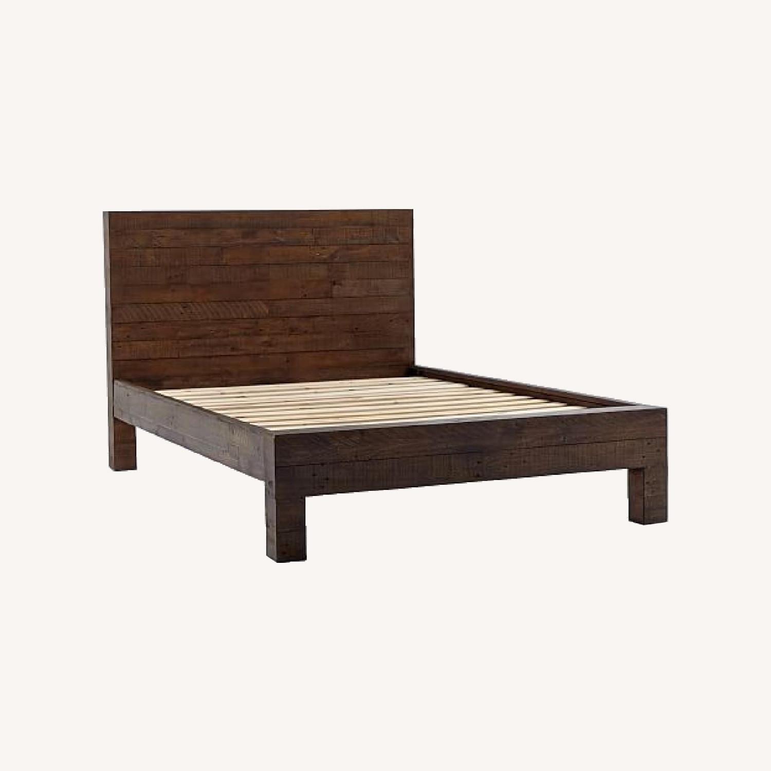 West Elm Emmerson Reclaimed Wood Bed in Chestnut AptDeco