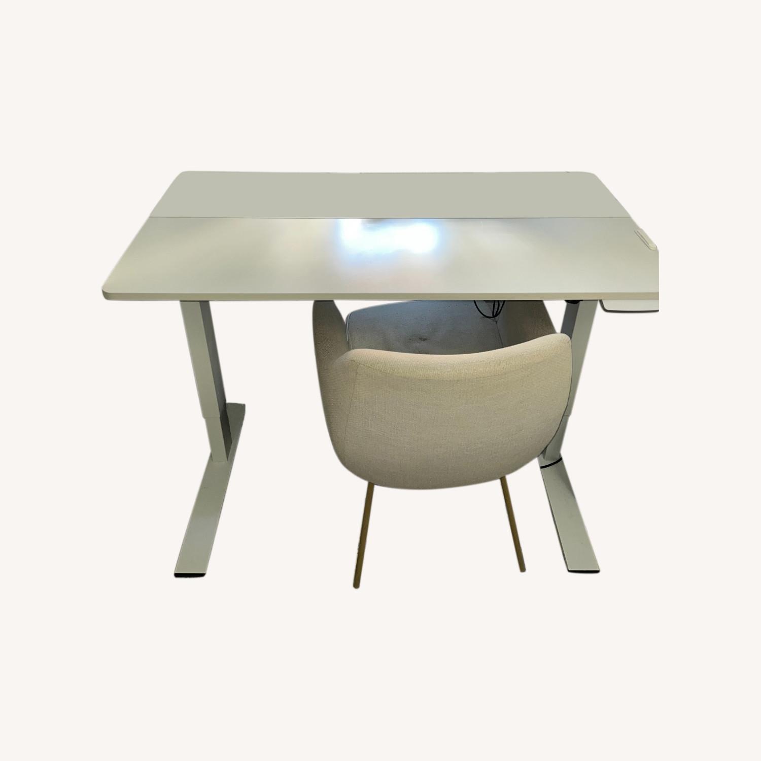 White Electric Standing Desk - image-0