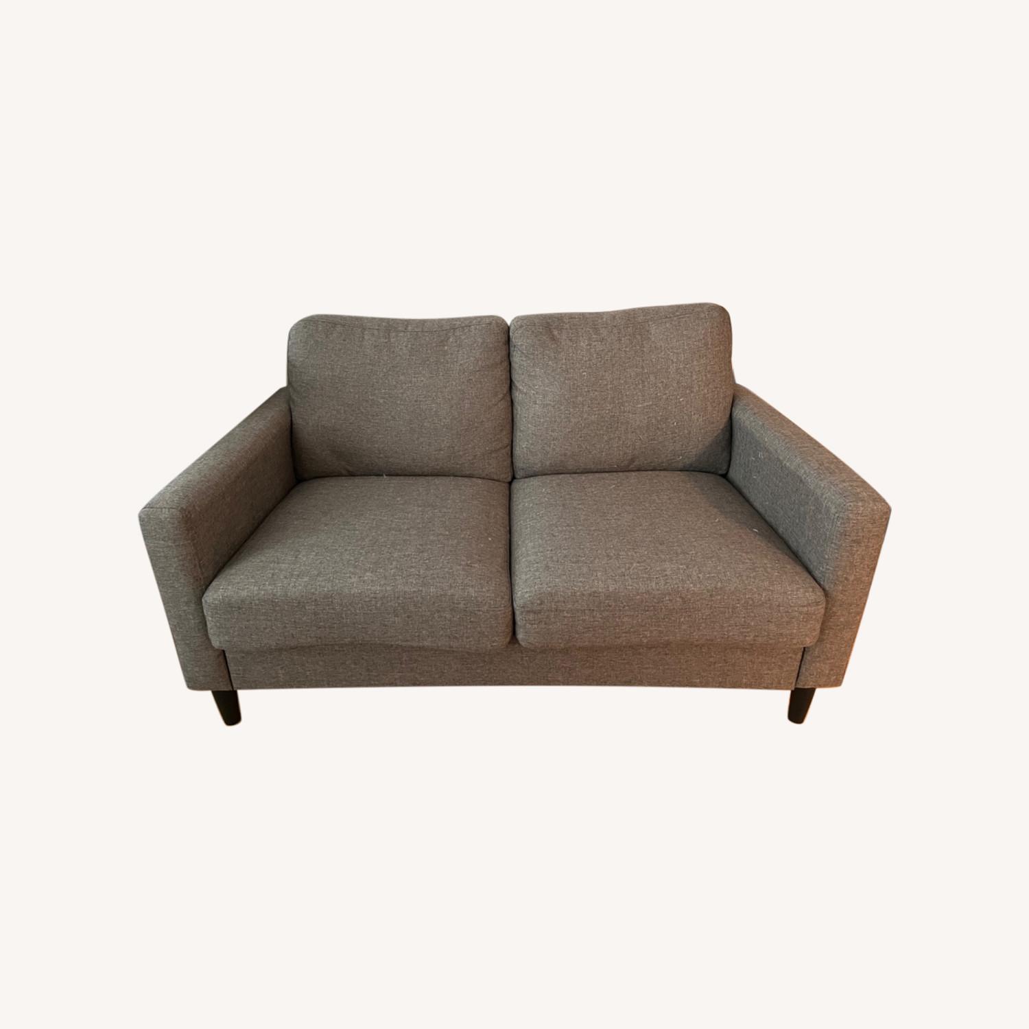 Macys Dark Grey Loveseat AptDeco