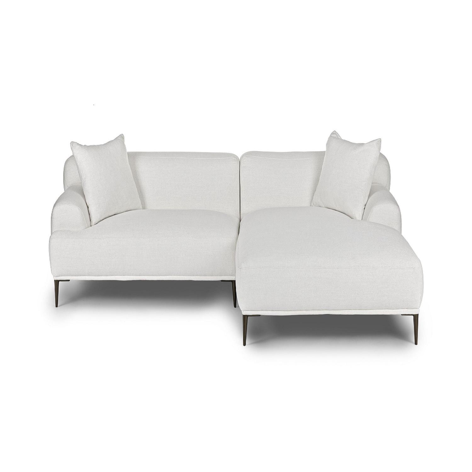 Article Abisko Quartz White Sectional LShape Sofa AptDeco