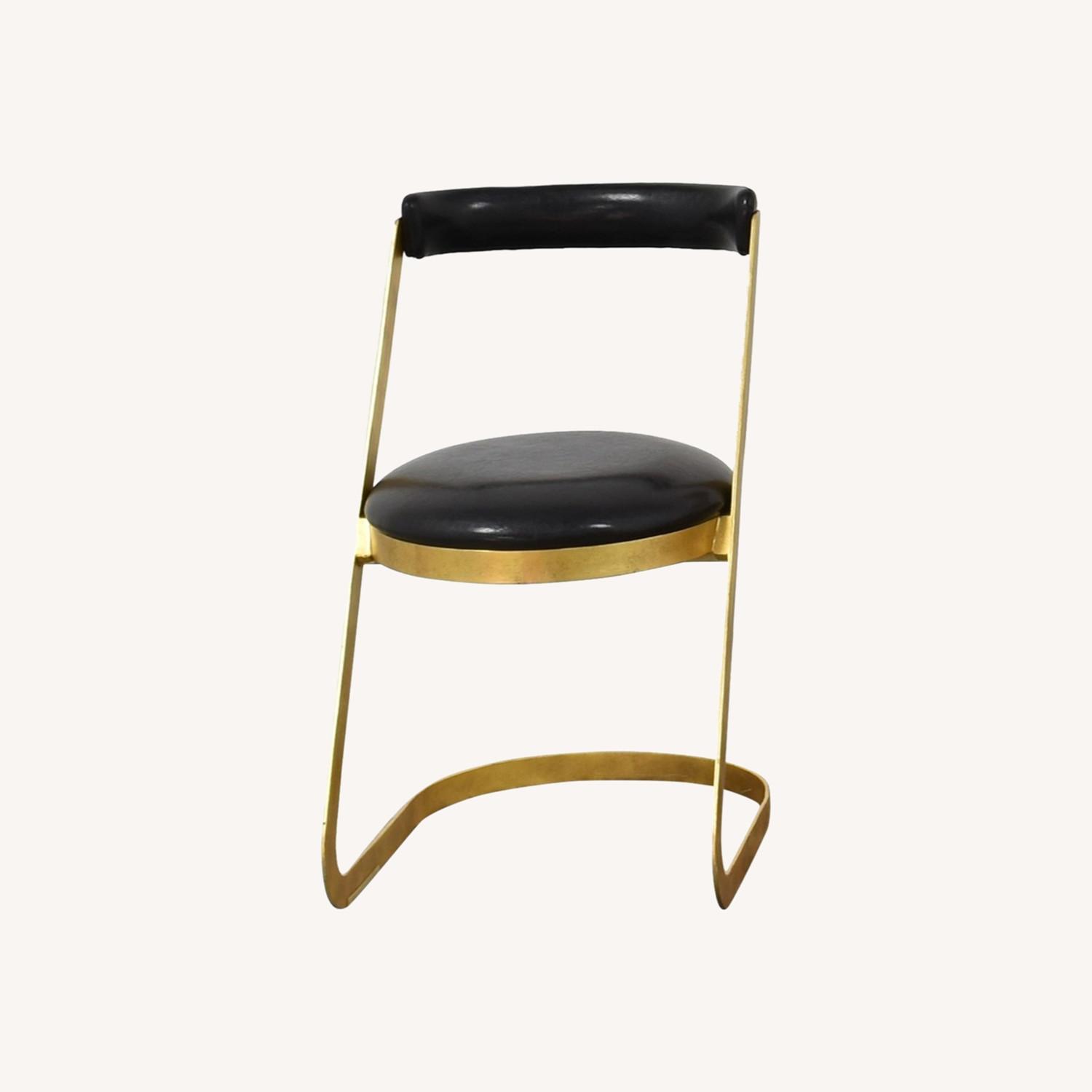 Dwell Studio Farrah Black and Gold Dining Chairs AptDeco