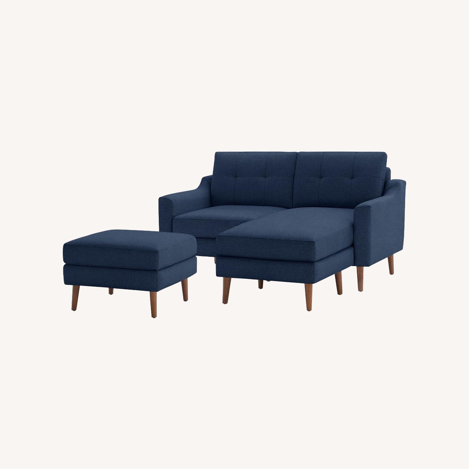 Burrow The Nomad Loveseat with Chaise and Ottoman AptDeco