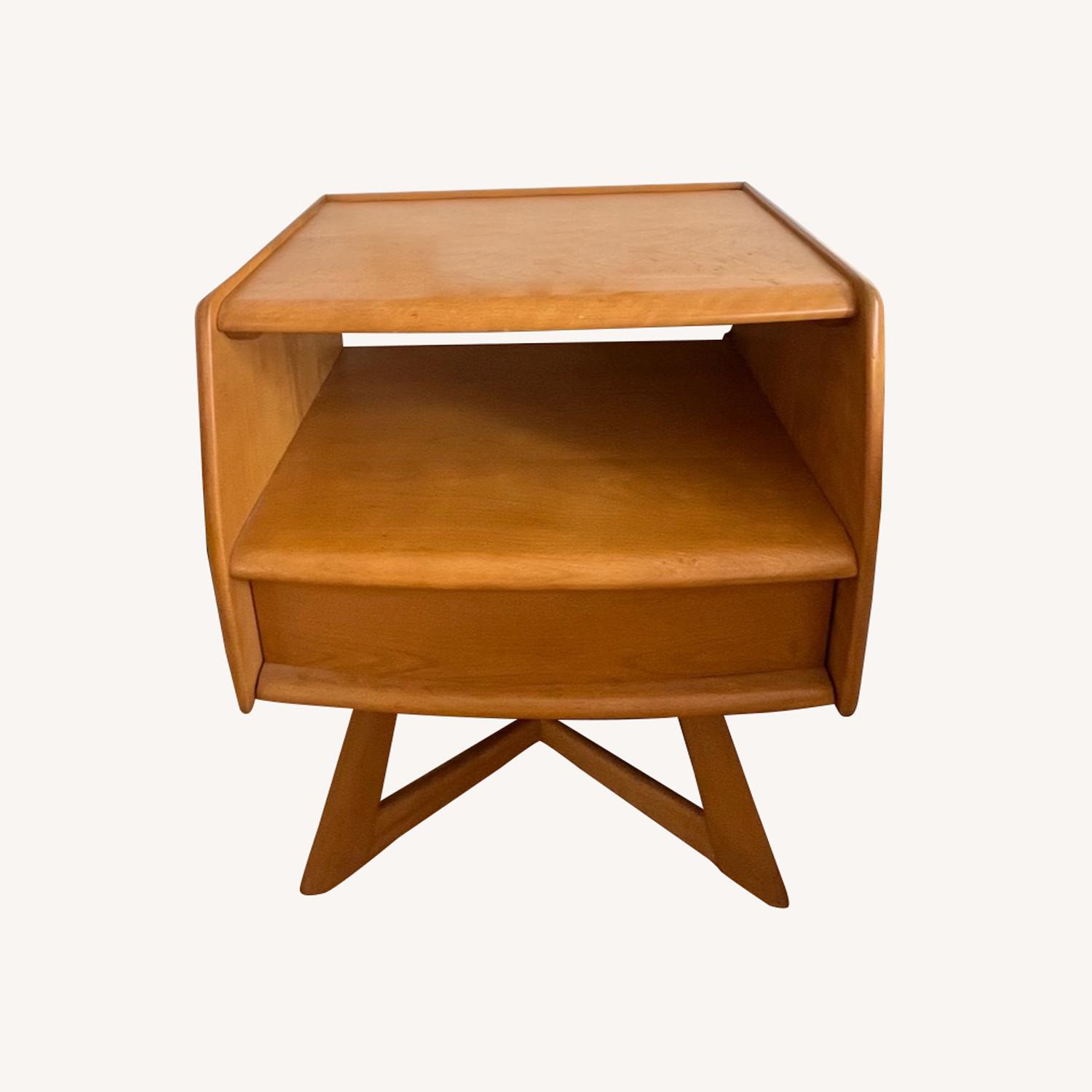 Heywood Wakefield Sculpta XBase Nightstand AptDeco