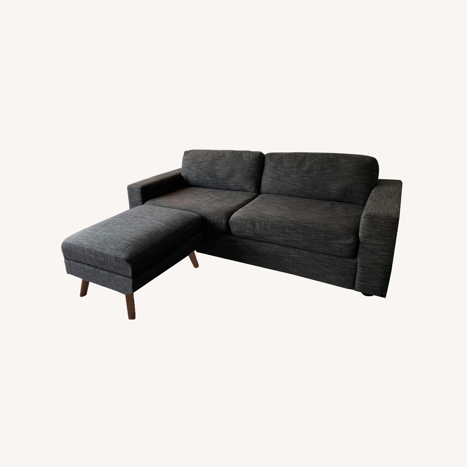 West Elm Urban (Queen) Sleeper Sofa + Ottoman - image-0