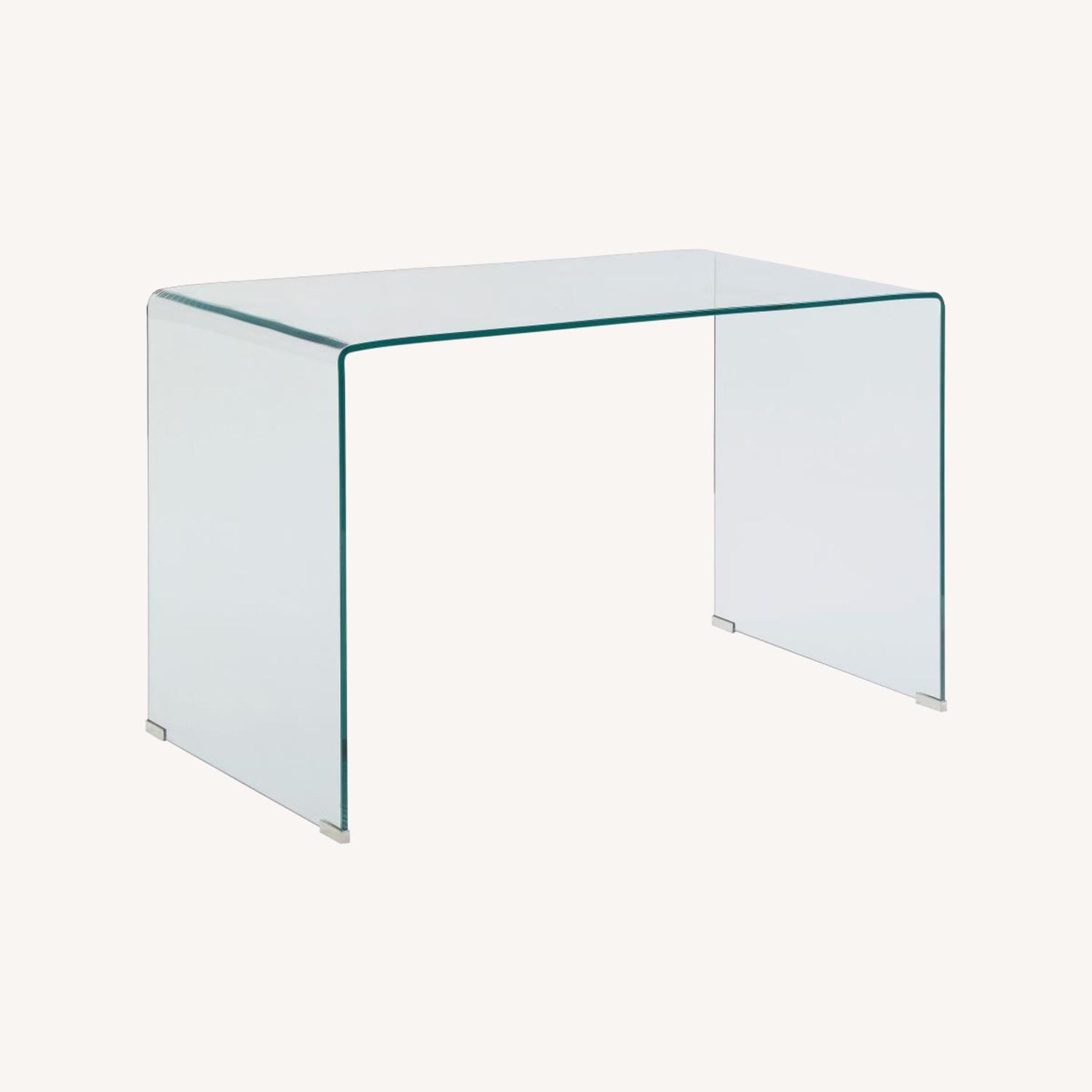 Coaster Modern Writing Desk In Pure Tempered Glass - image-6