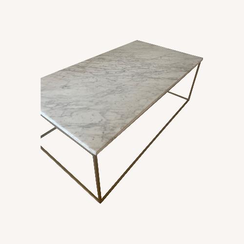 Used West Elm Marble Coffee Table for sale on AptDeco