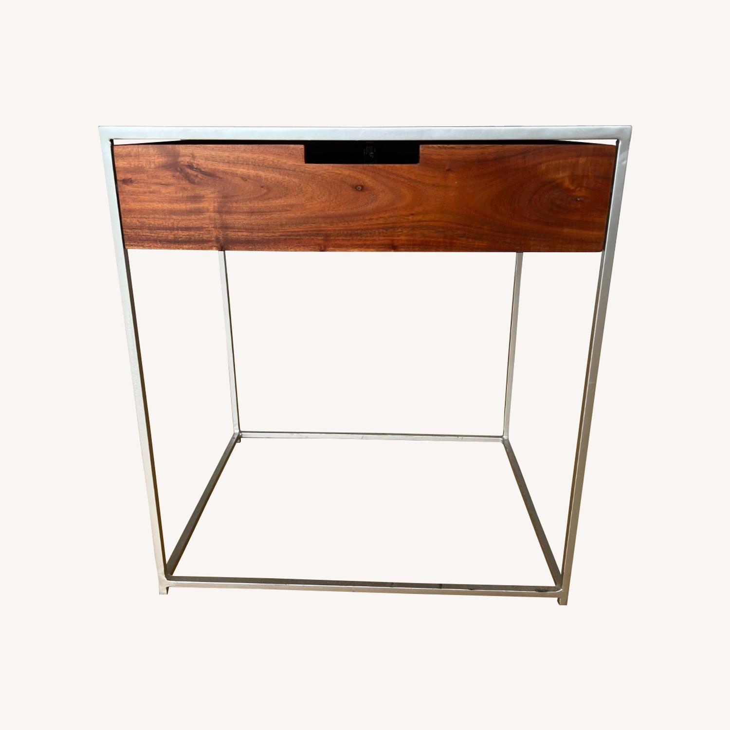 CB2 Nice Metal Night Stand AptDeco