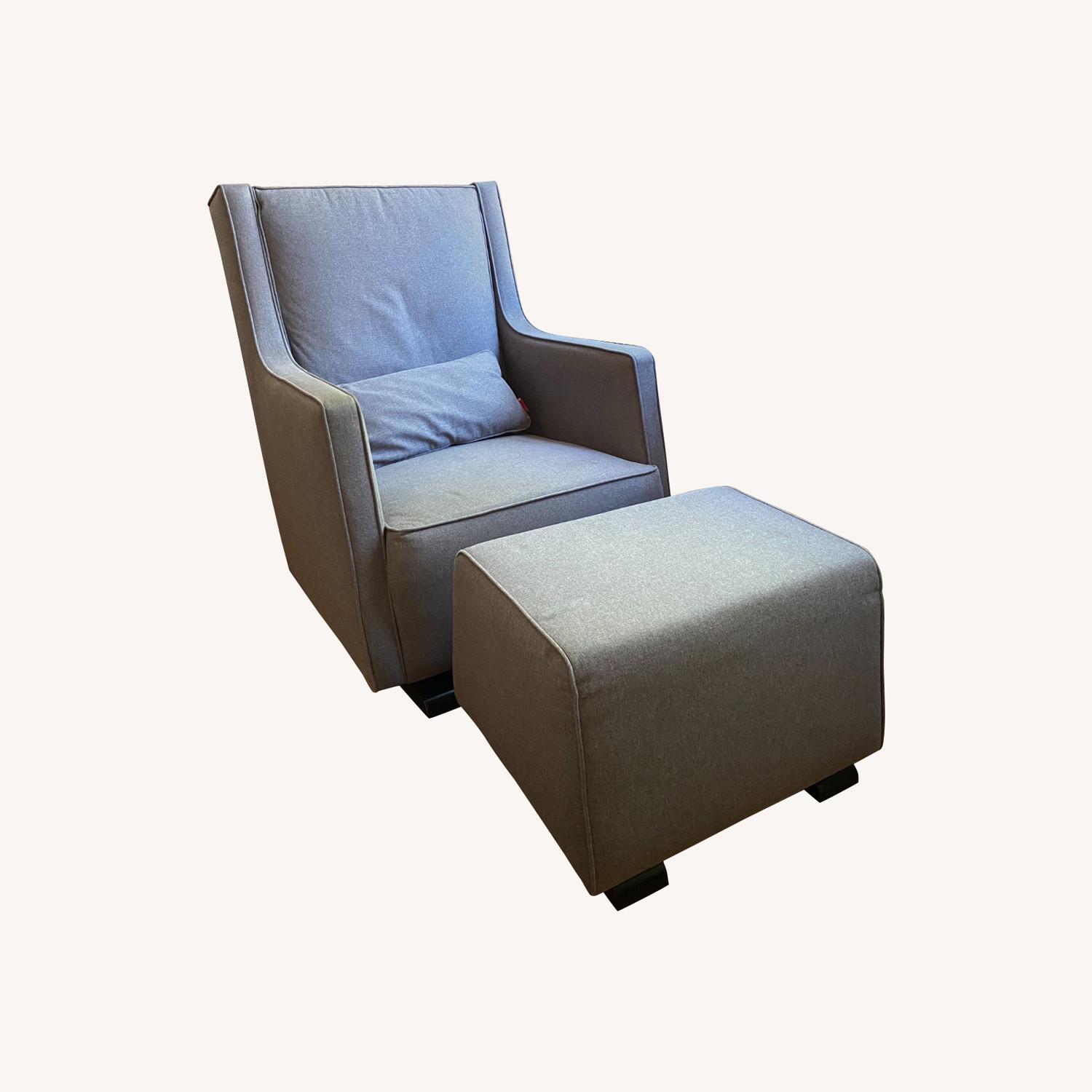 Grey Monte Glider & Ottoman AptDeco