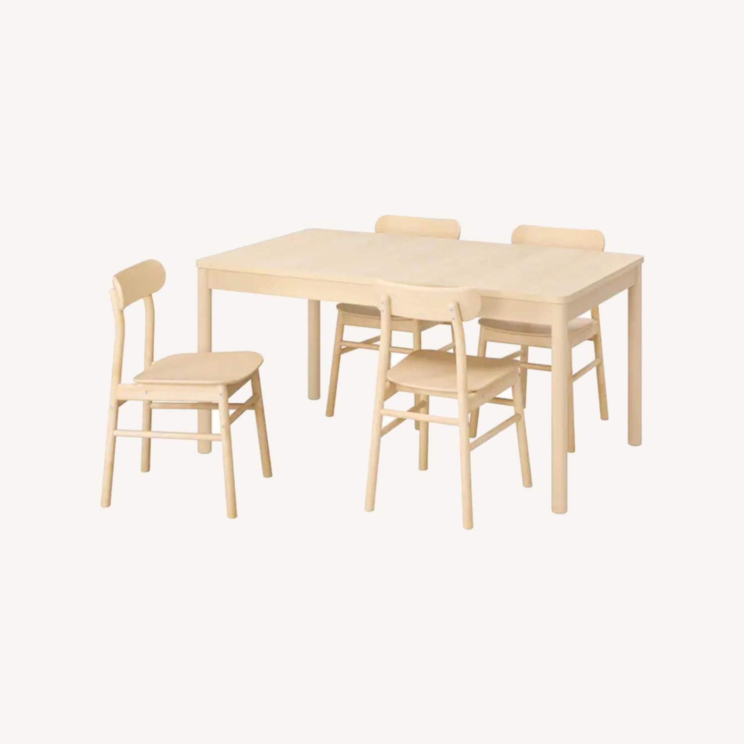 IKEA RNNINGE Dining Table + 2 Chairs - image-0