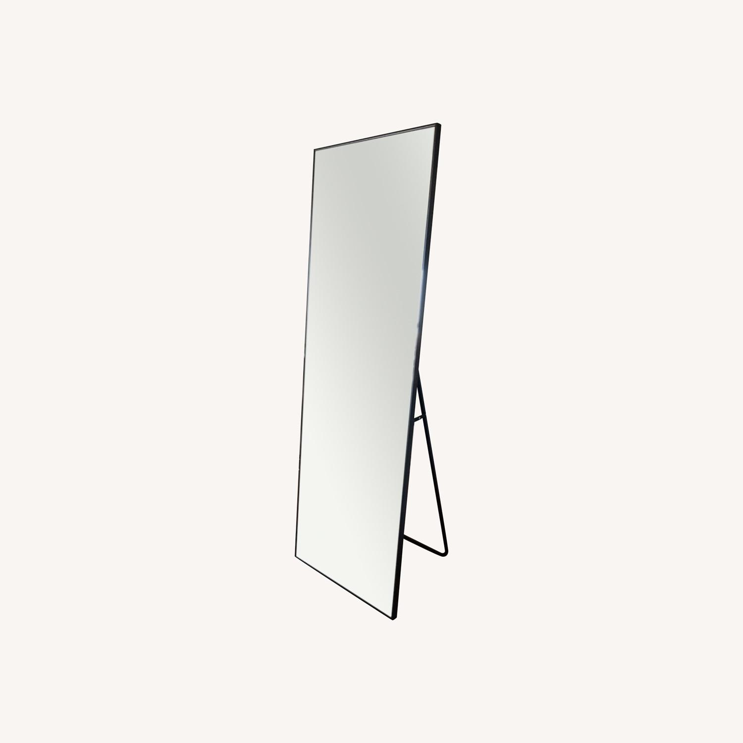 Mid Century Modern Black Standing Floor Mirror - image-4