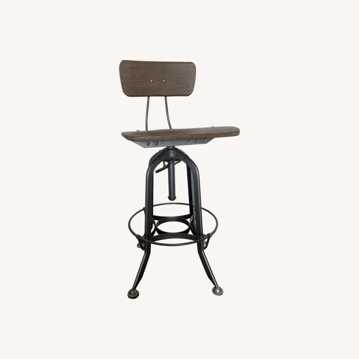 RH Weathered Drifted Grey Toledo Bar Stools AptDeco