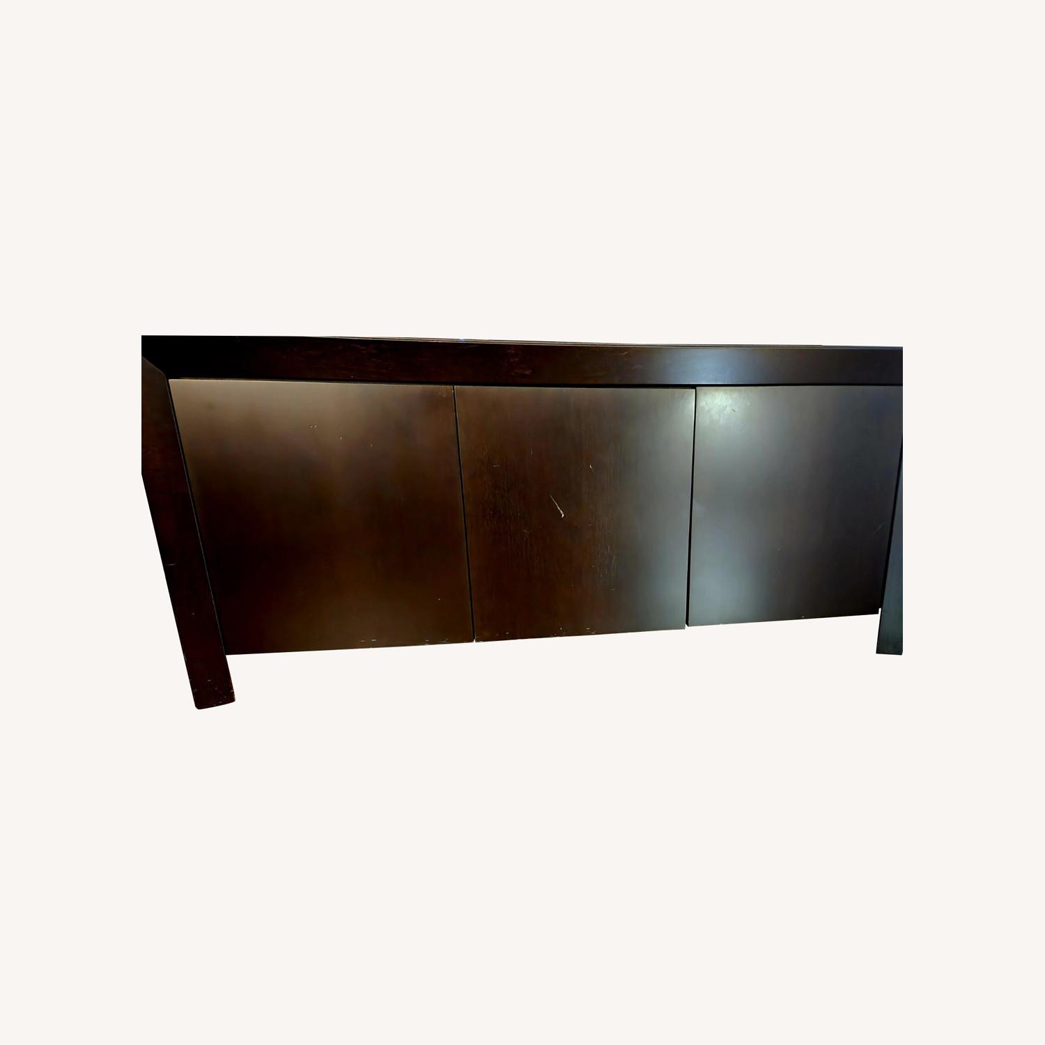 West Elm Dark Brown Credenza AptDeco