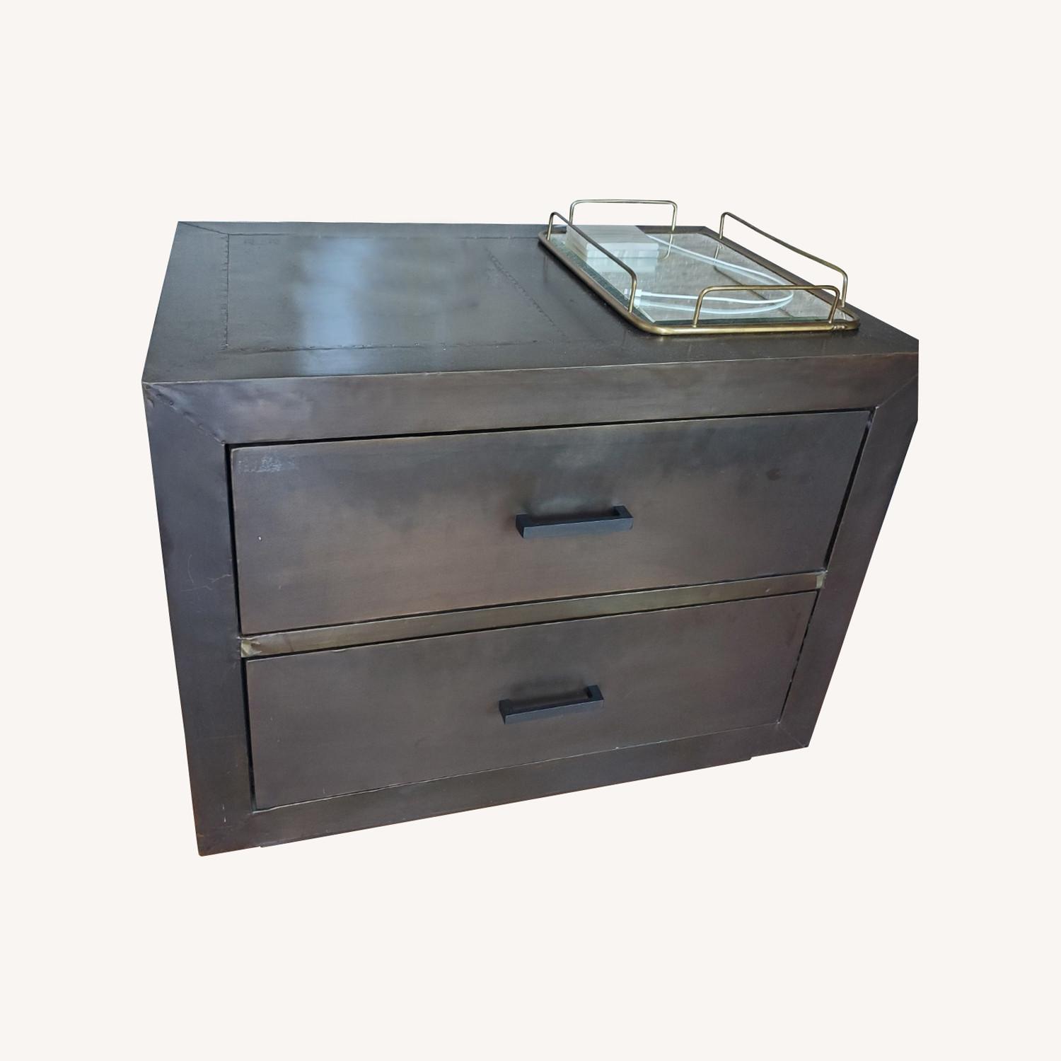 Restoration Hardware MetalWrapped Side Tables AptDeco