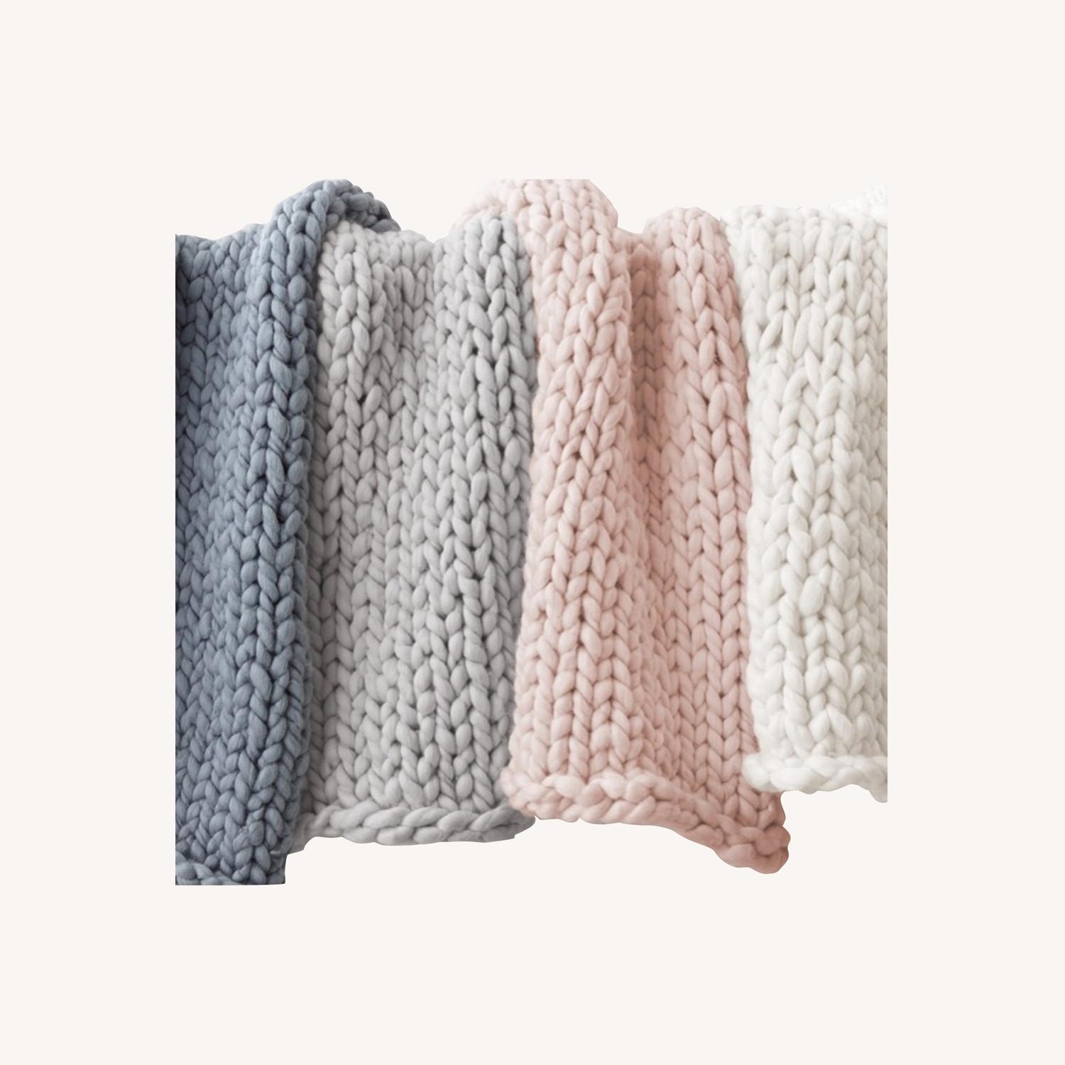 Restoration Hardware Chunky Knit Throw AptDeco