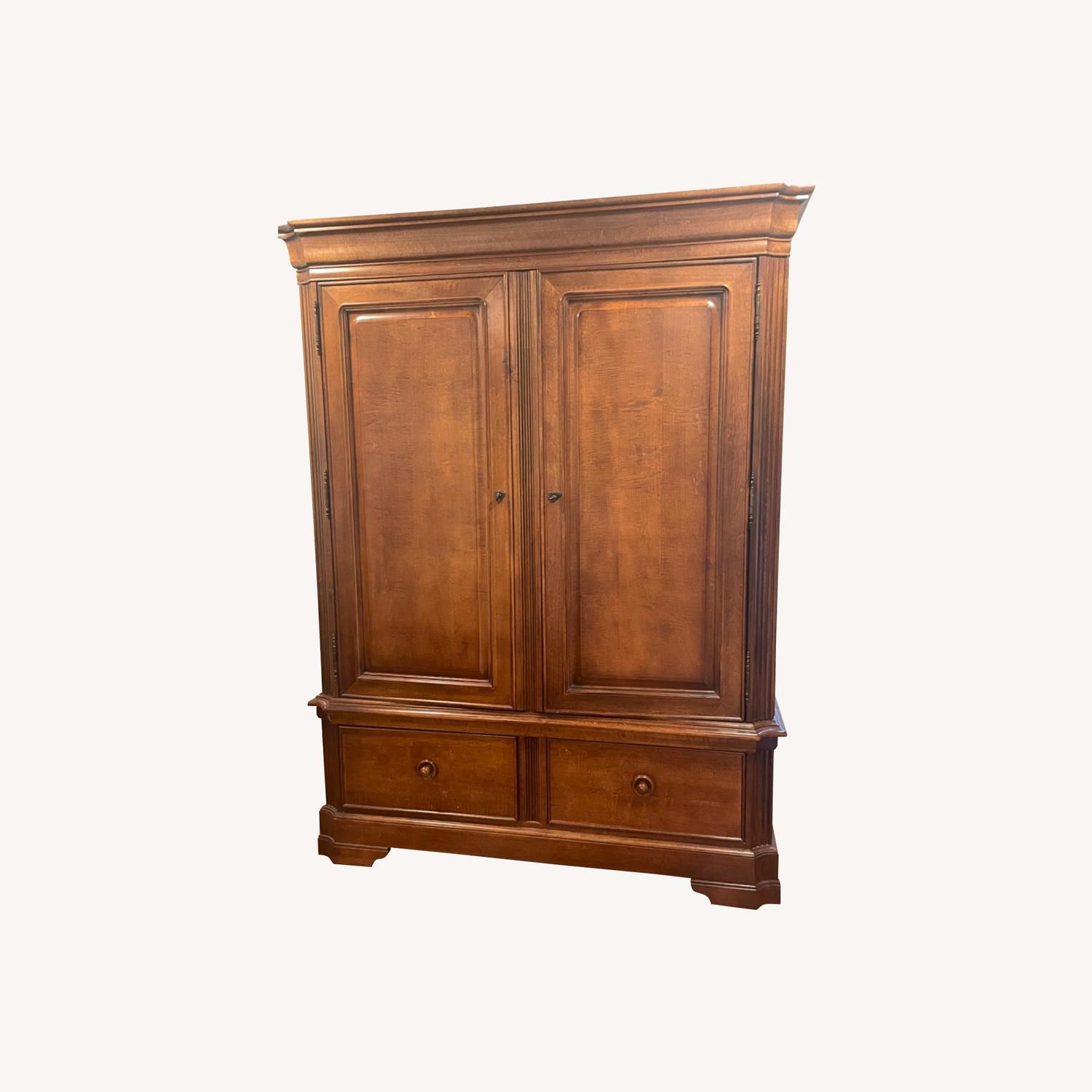 Solid Wood Armoire AptDeco