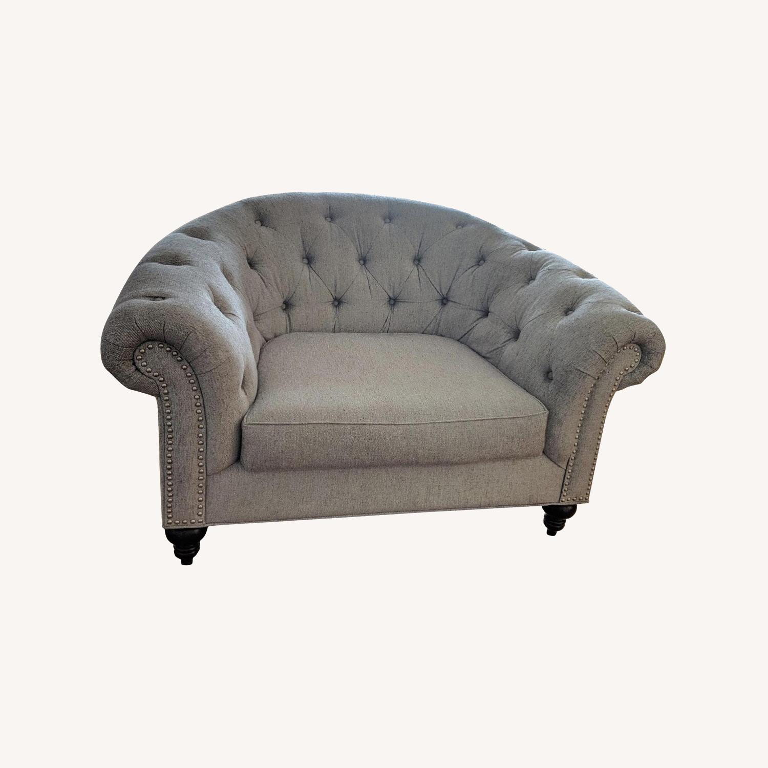 Raymour & Flanigan Tufted Armchair AptDeco