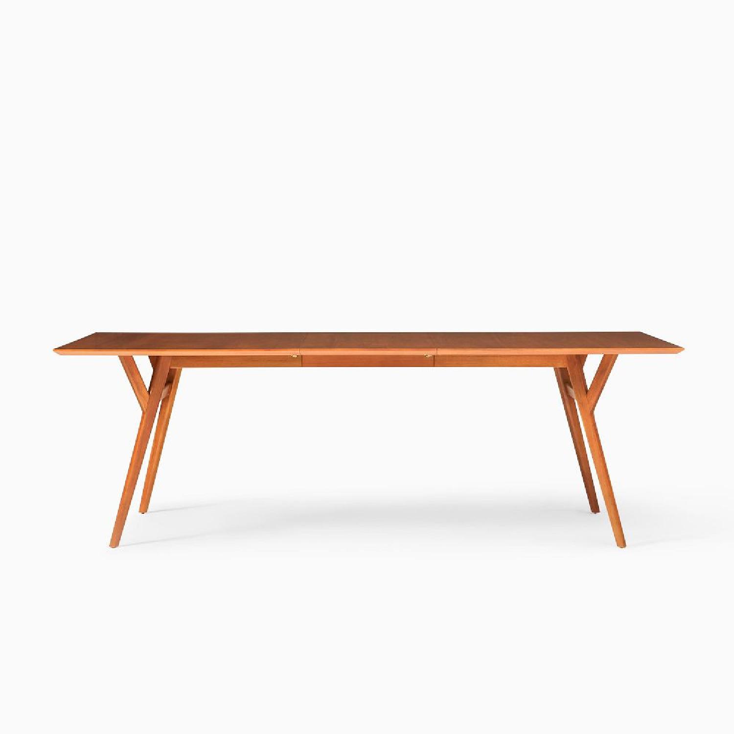 West Elm Mid-Century 39-55" Expandable Dining Table, Acorn - image-6