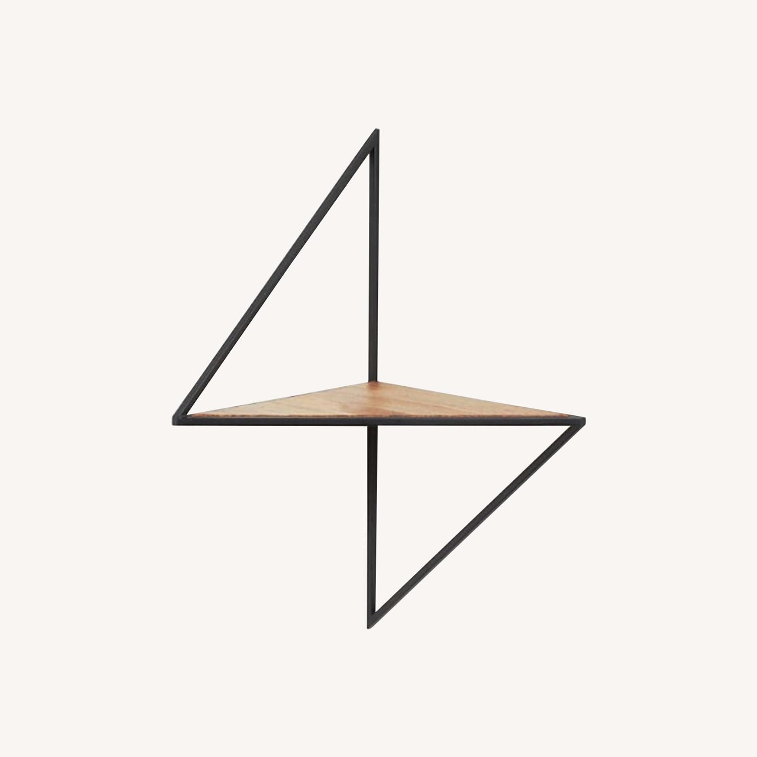 Crate & Barrel Reva Corner Decorative Shelf - image-0