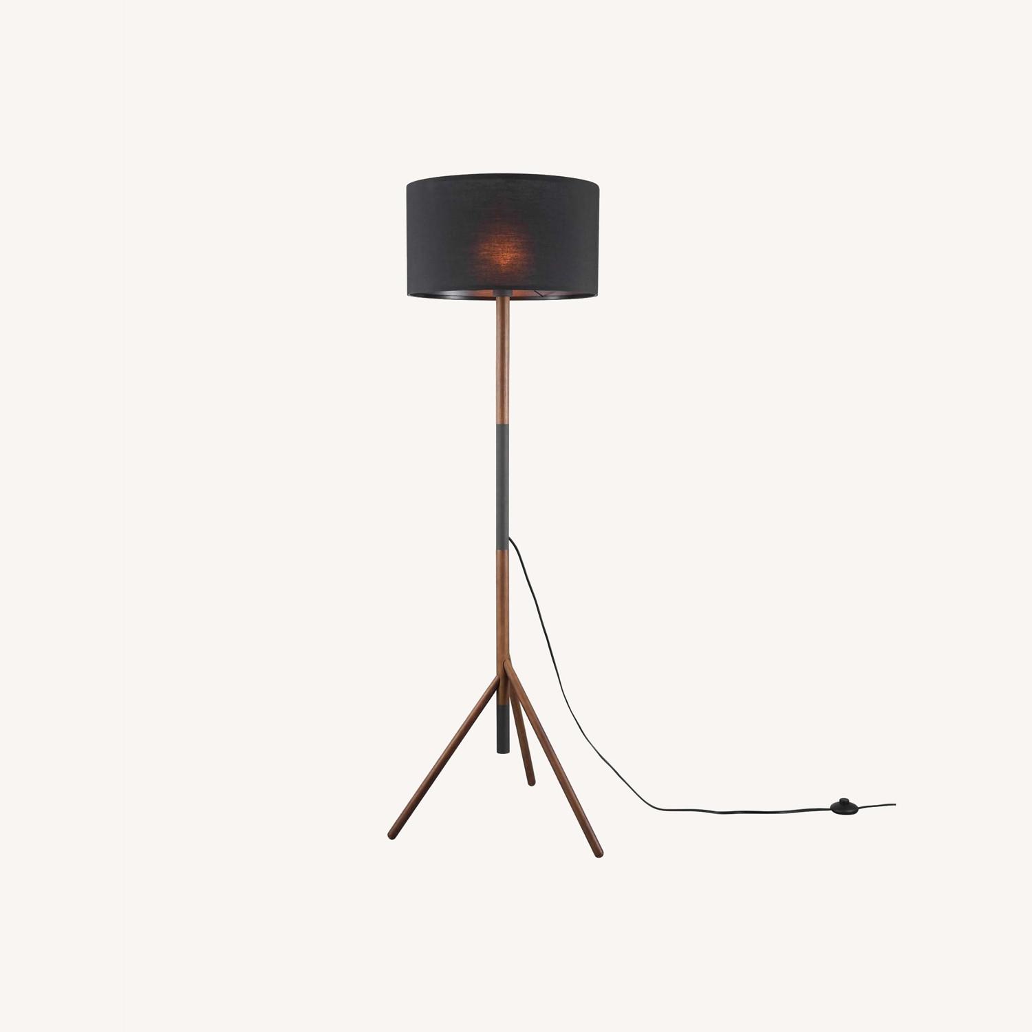 Modway Floor Lamp In Black Shade W/ Tripod Base - image-12