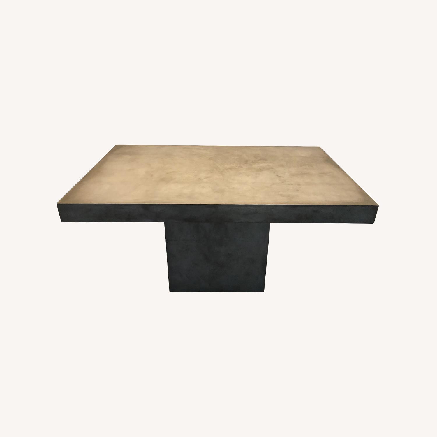 CB2 Fuze Concrete Dining Table AptDeco