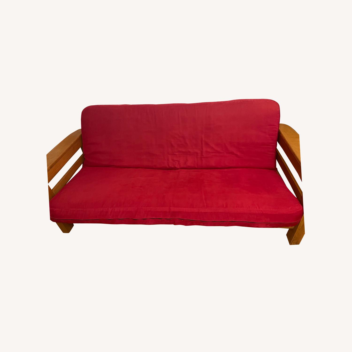 Red Futon AptDeco