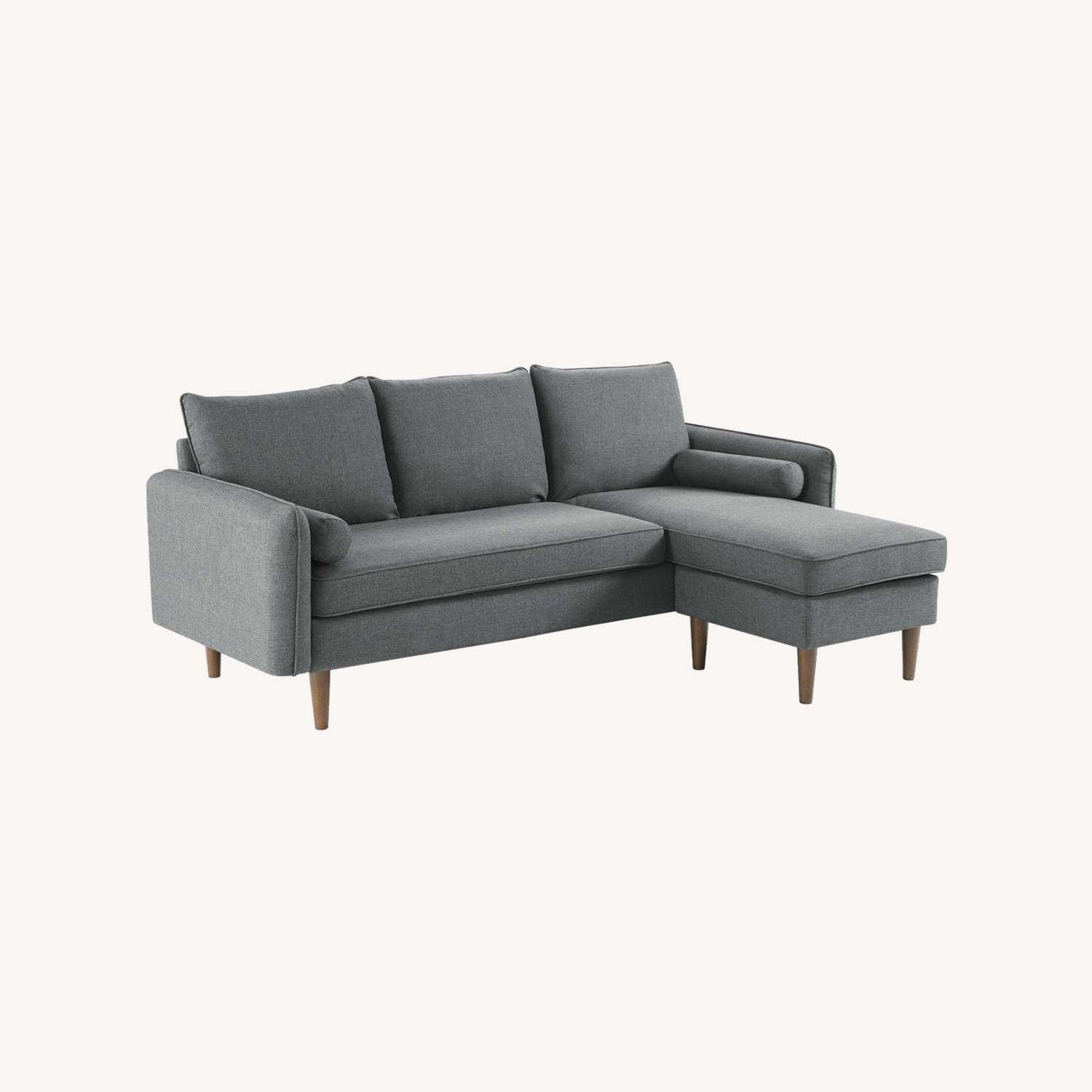 Modway 2-Piece Sectional Sofa In Gray Upholstery - image-13