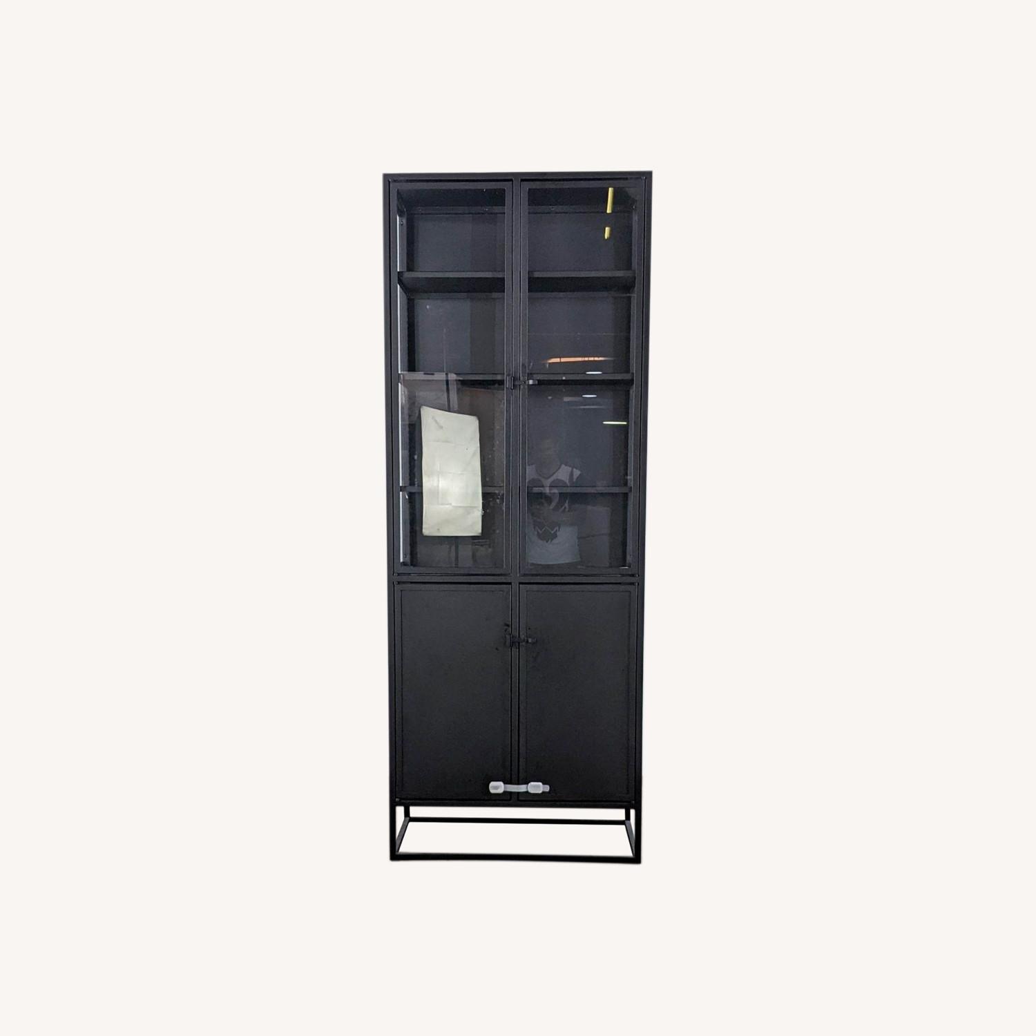 Crate & Barrel Casement Black Tall Storage AptDeco