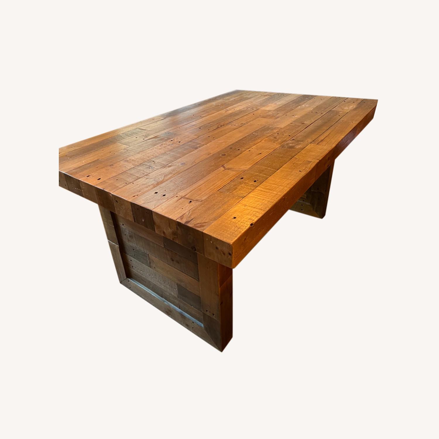 Reclaimed Wood Extending Dining Table - image-0
