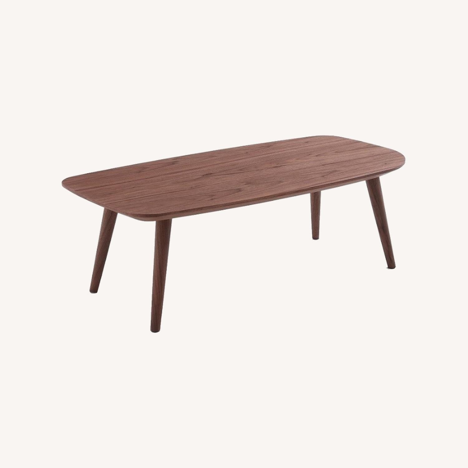 J&M Modern Coffee Table In Warm Walnut Finish - image-3