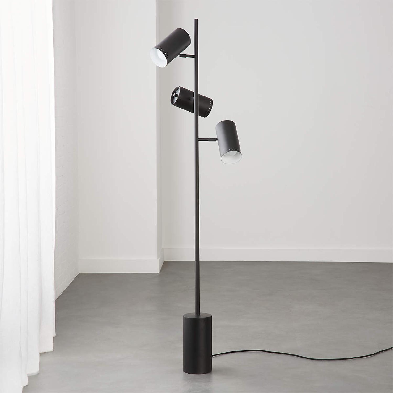 CB2 Black Trio Floor Lamp - image-4