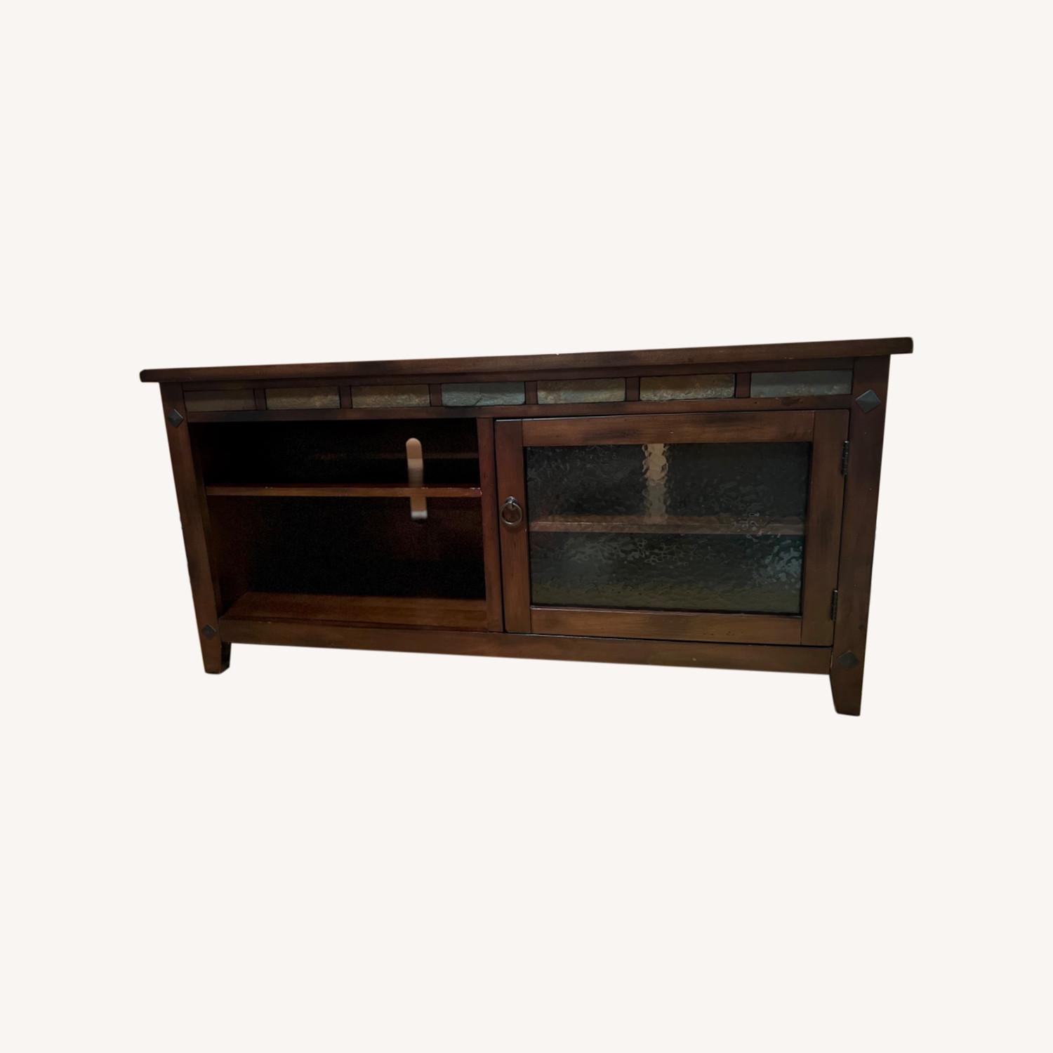Bob's Discount Furniture 52 Cherry TV Stand - image-0