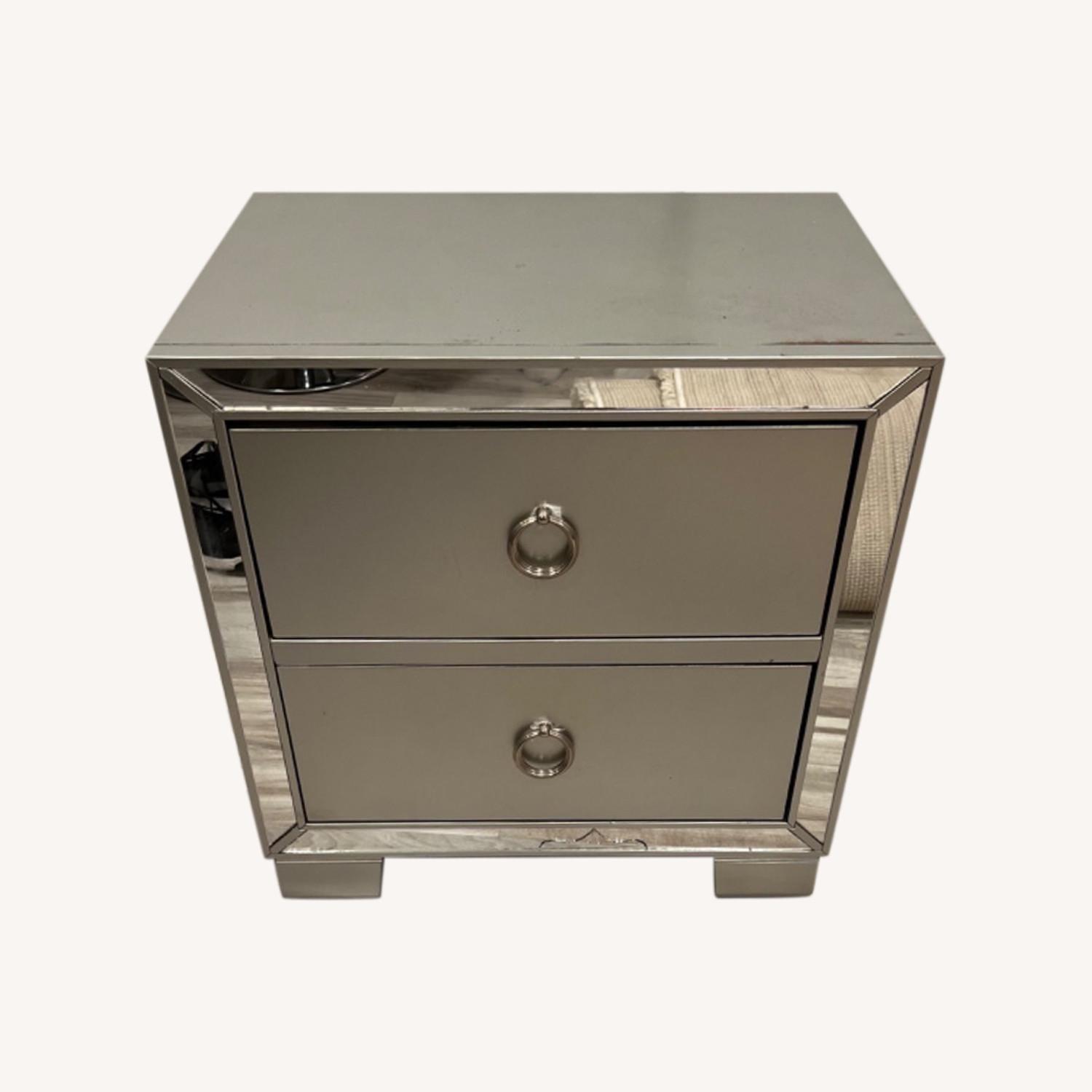 Acme Platinum Silver Gray Nightstands AptDeco