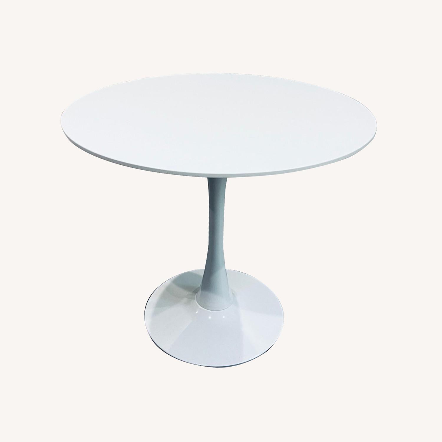 White Tulip Dining Table AptDeco