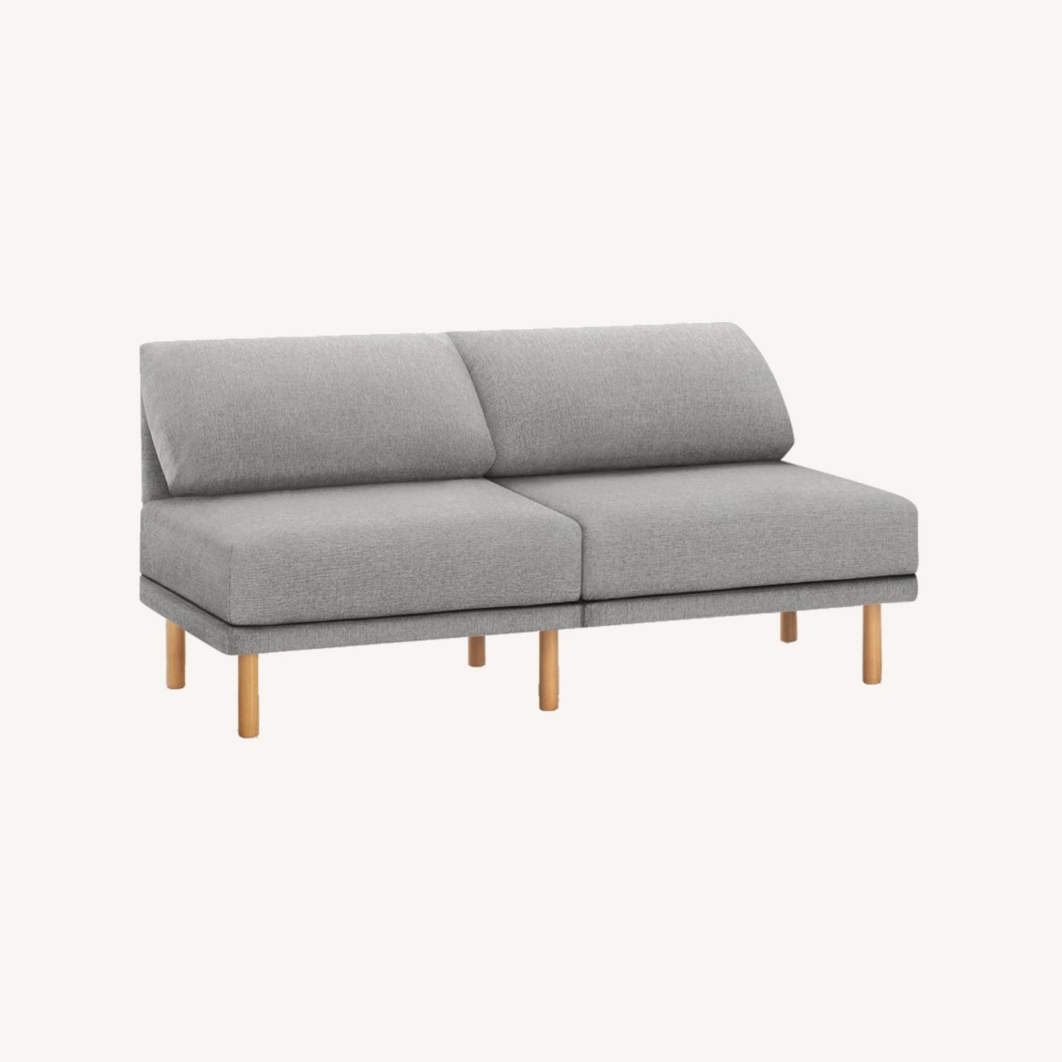 Burrow The Range 2-Piece Open Sofa in Stone Gray - image-0