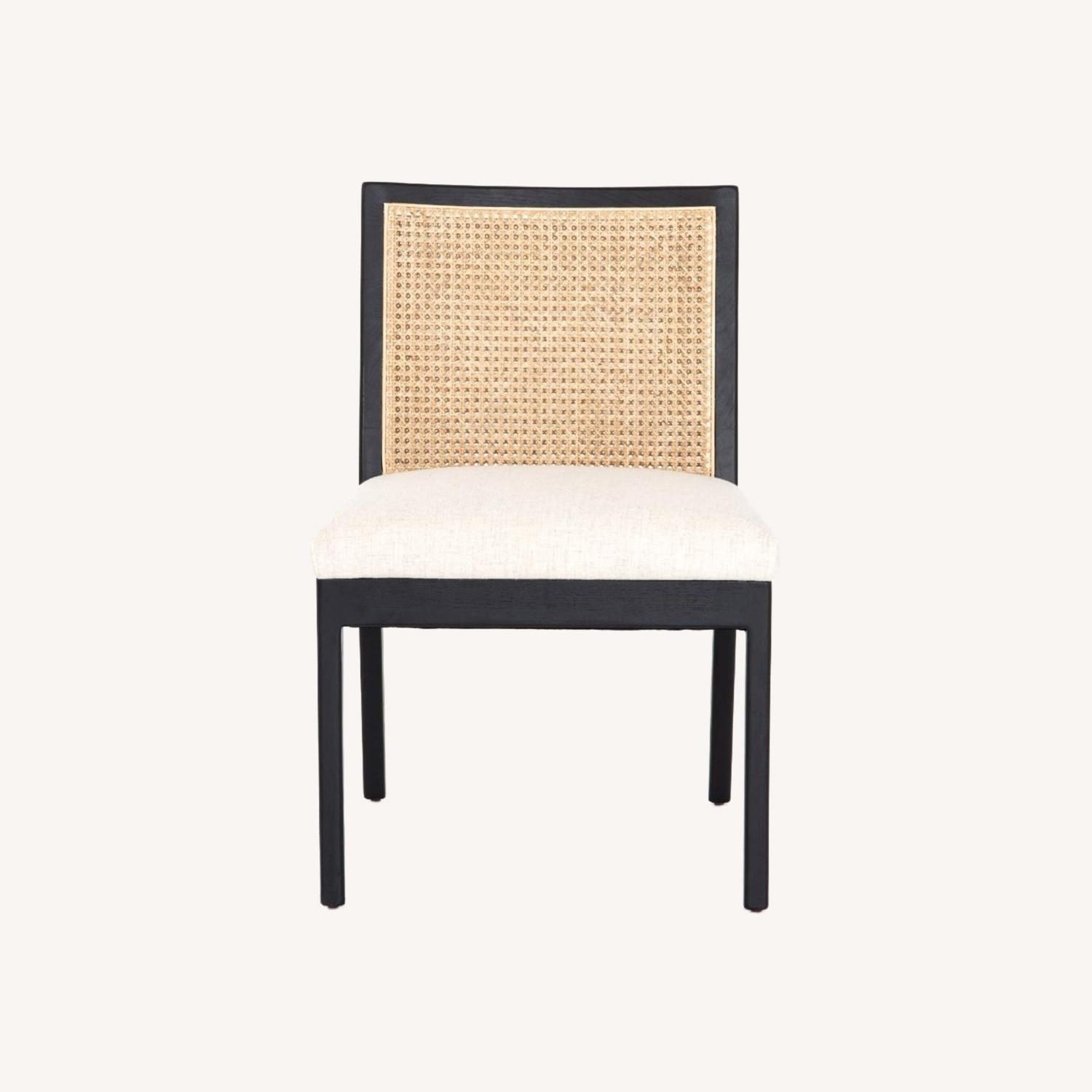 Modern Farmhouse Annette Modern Classic Black Cane Chair - image-0