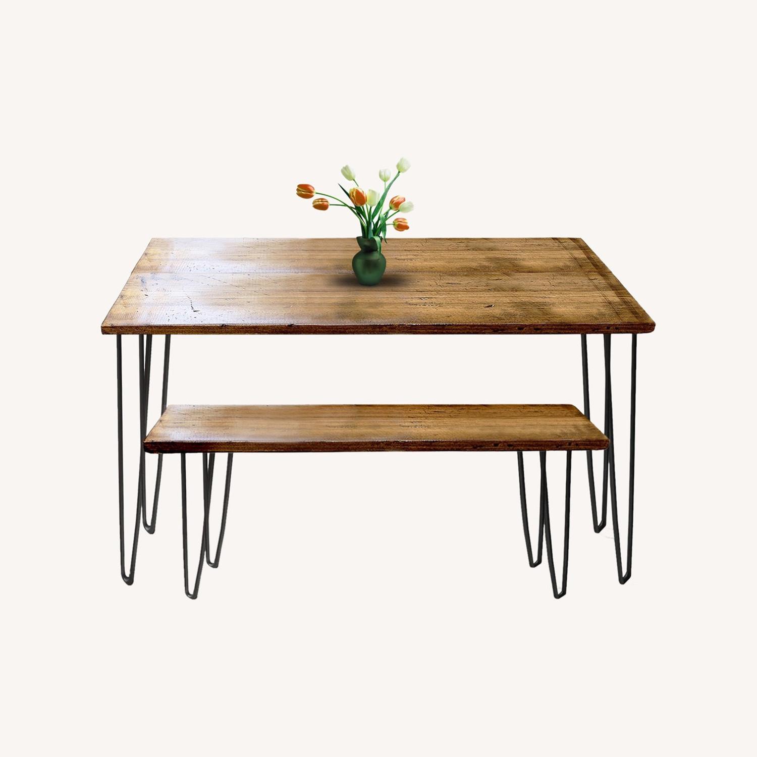 Reclaimed Dining Table Set - image-0