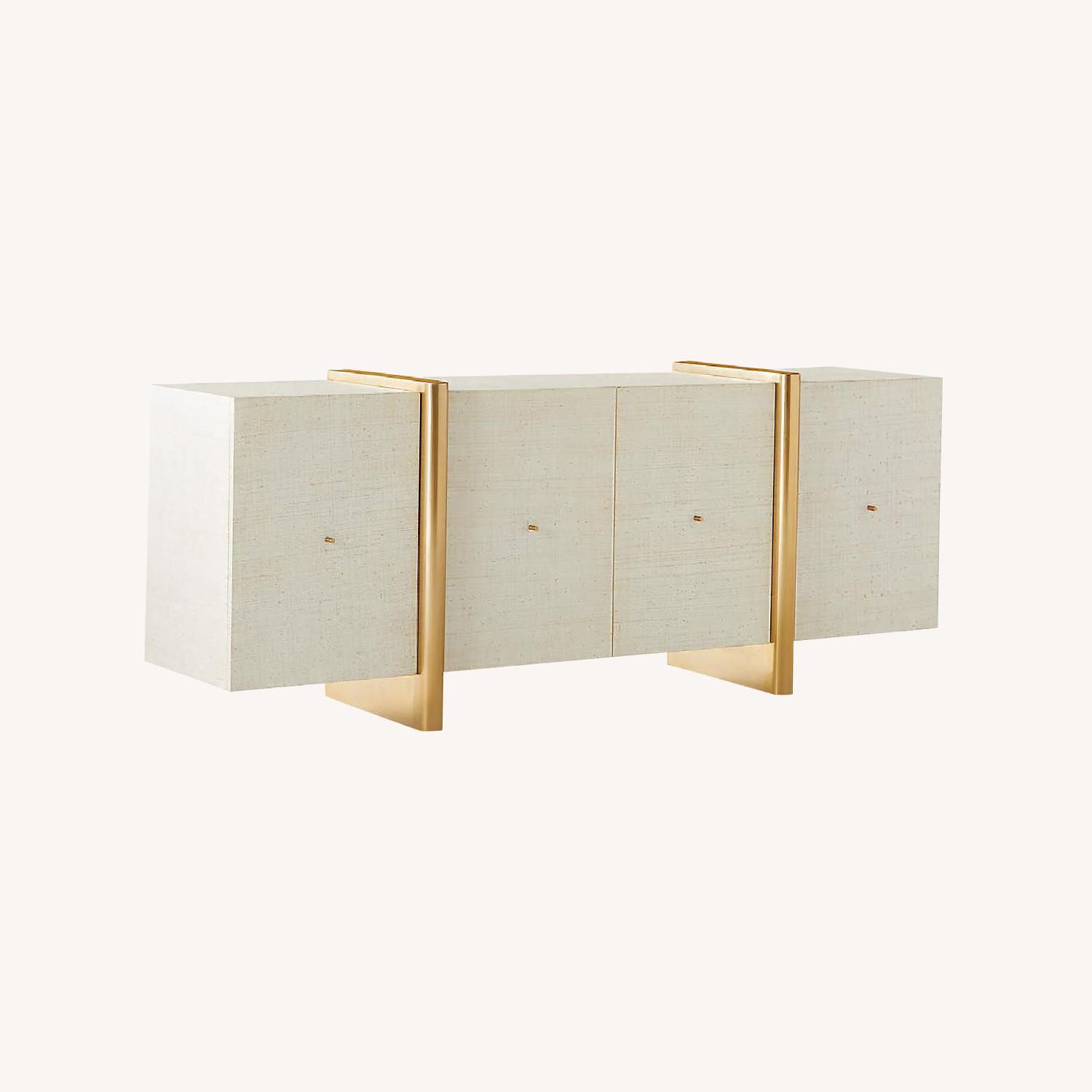 CB2 Dorset Linen Credenza AptDeco